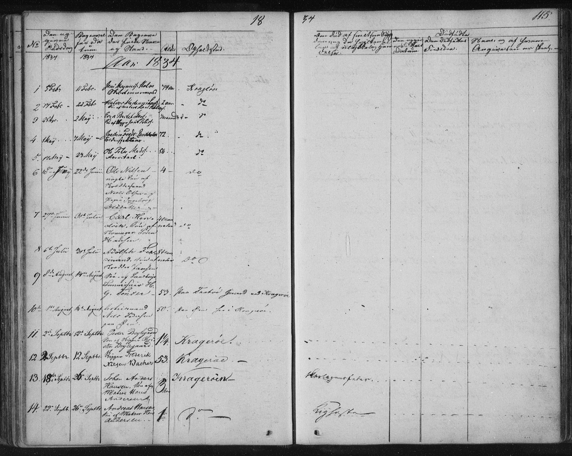Kragerø kirkebøker, SAKO/A-278/F/Fa/L0005: Parish register (official) no. 5, 1832-1847, p. 115