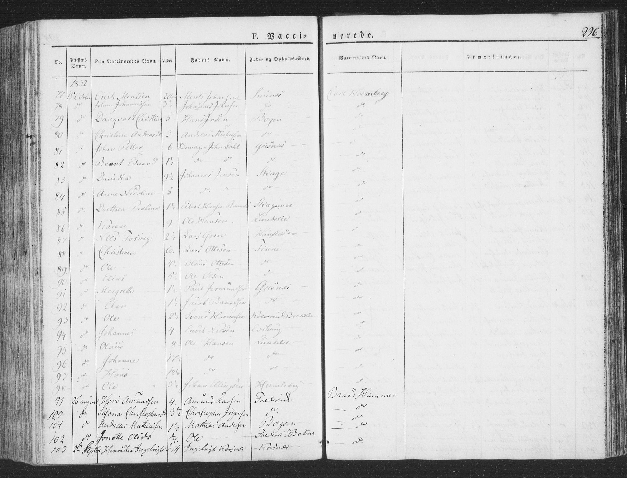 Ministerialprotokoller, klokkerbøker og fødselsregistre - Nord-Trøndelag, AV/SAT-A-1458/780/L0639: Parish register (official) no. 780A04, 1830-1844, p. 296