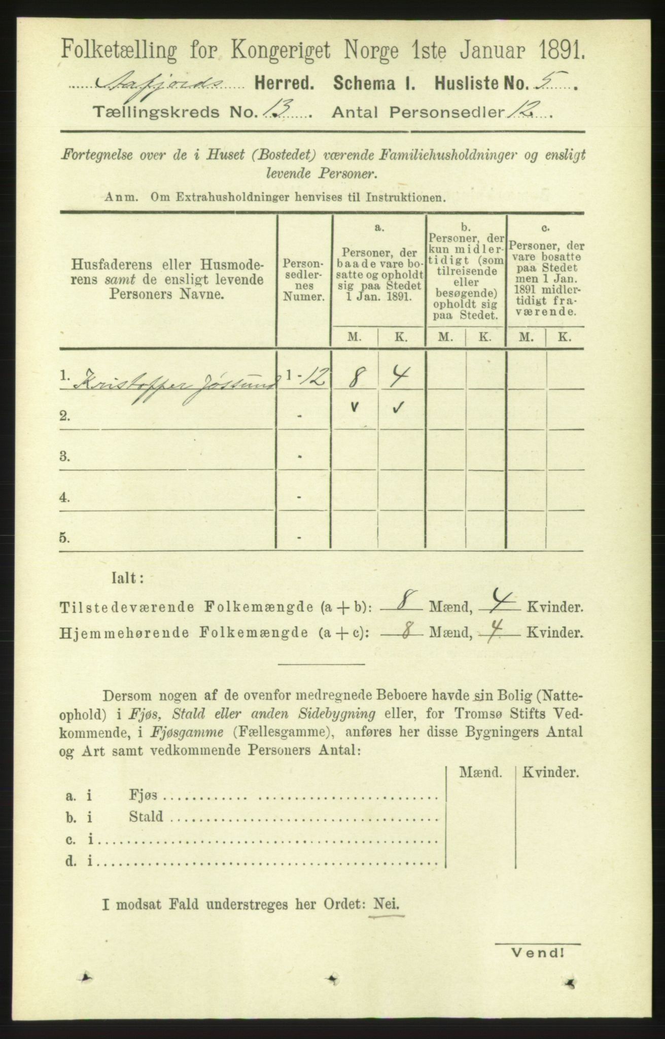 RA, 1891 census for 1630 Åfjord, 1891, p. 4107