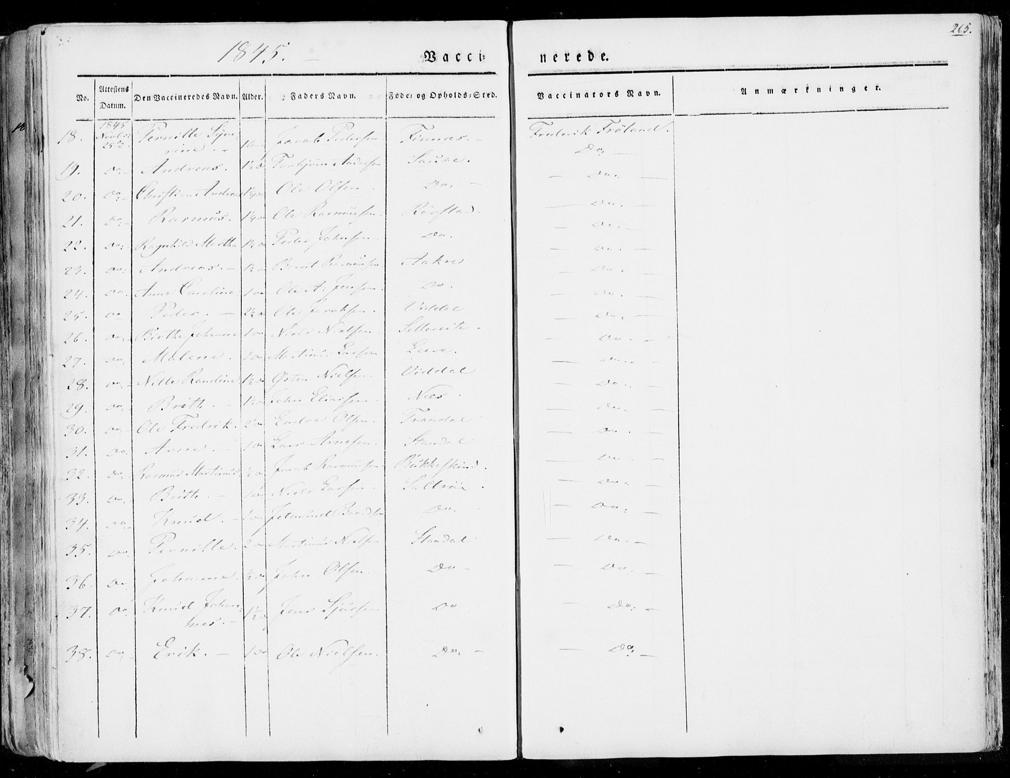 Ministerialprotokoller, klokkerbøker og fødselsregistre - Møre og Romsdal, AV/SAT-A-1454/515/L0208: Parish register (official) no. 515A04, 1830-1846, p. 265