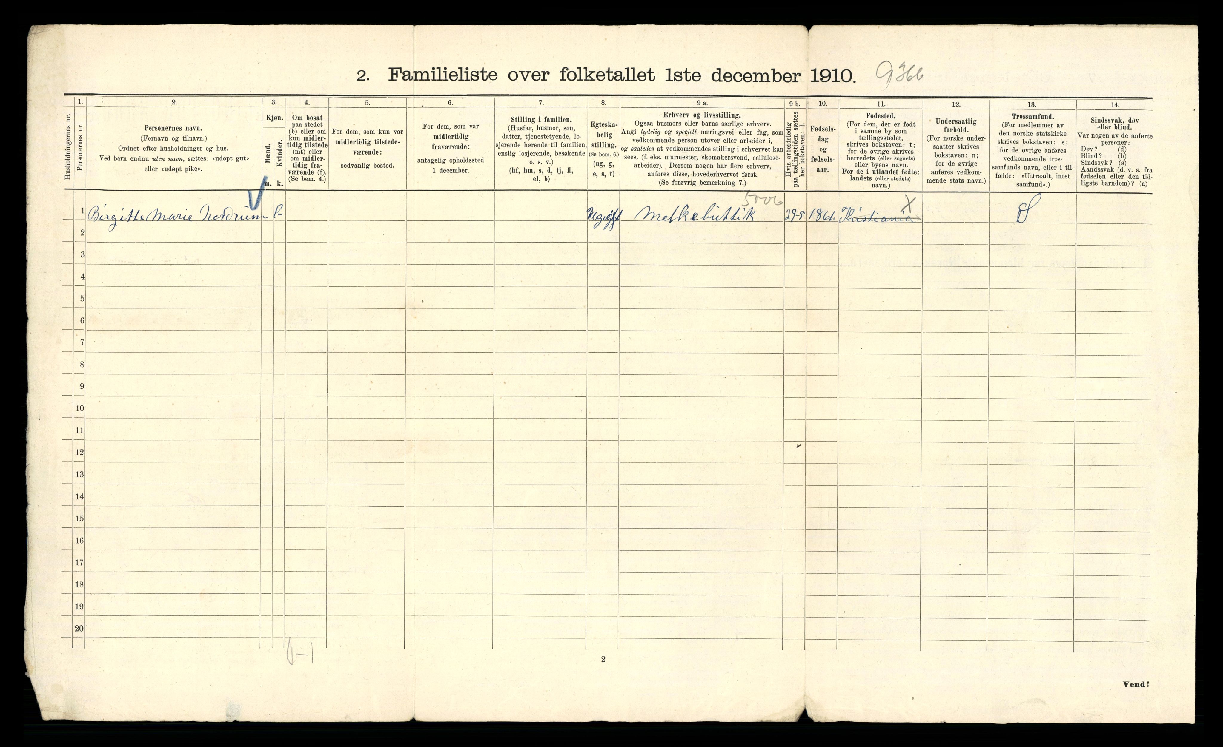 RA, 1910 census for Kristiania, 1910, p. 38264