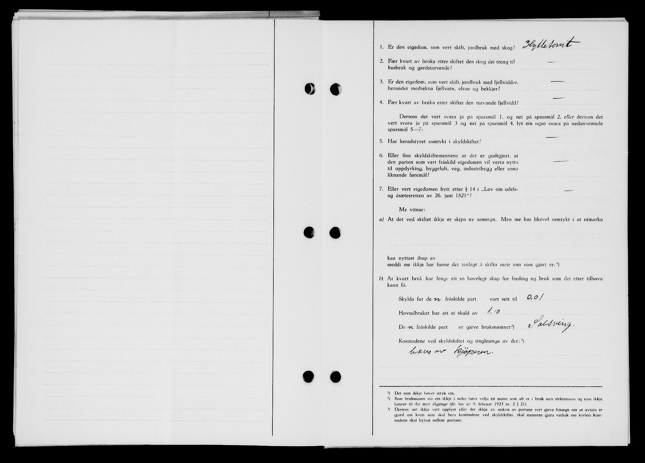 Flekkefjord sorenskriveri, SAK/1221-0001/G/Gb/Gba/L0059: Mortgage book no. A-7, 1944-1945, Diary no: : 154/1944