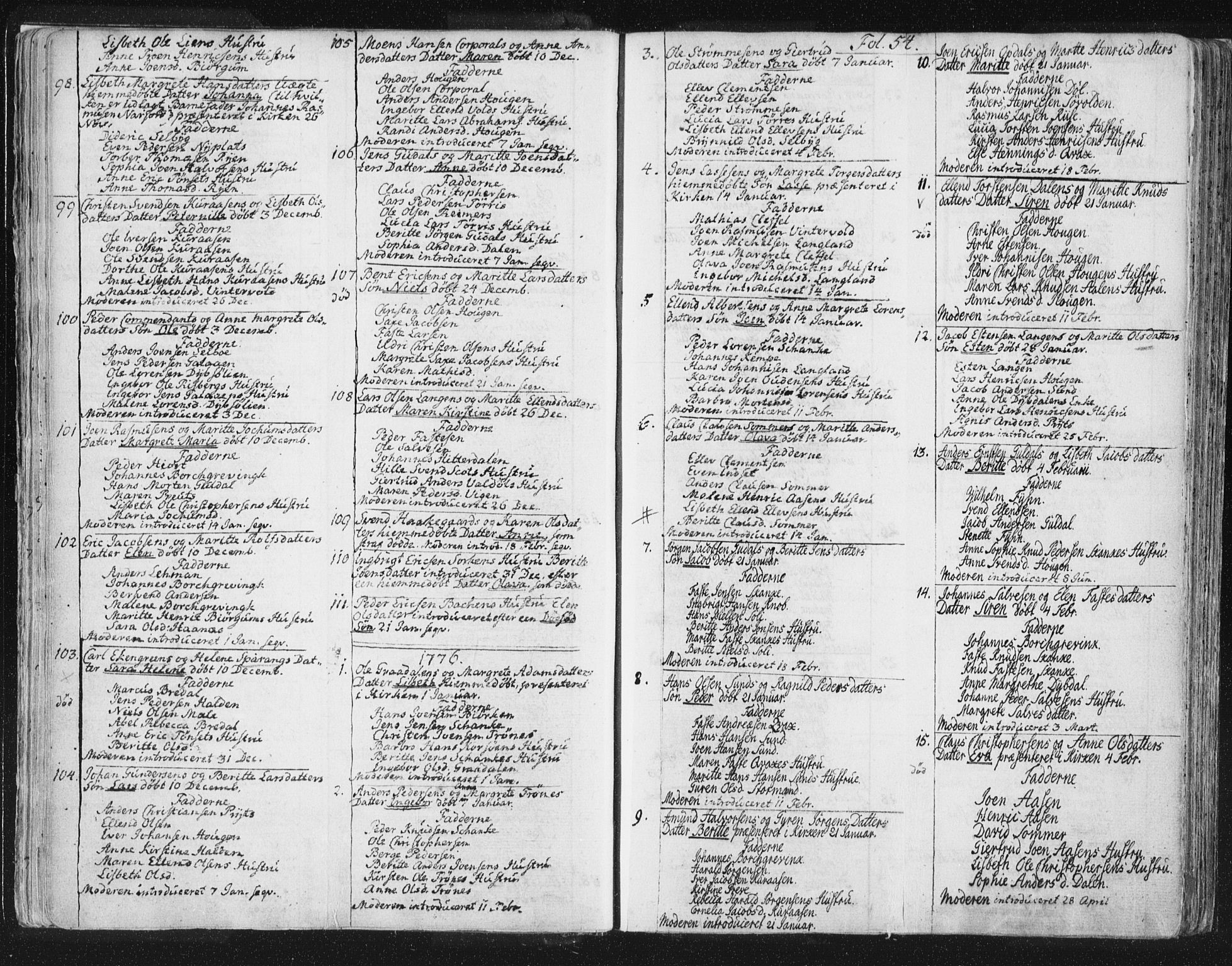 Ministerialprotokoller, klokkerbøker og fødselsregistre - Sør-Trøndelag, SAT/A-1456/681/L0926: Parish register (official) no. 681A04, 1767-1797, p. 54