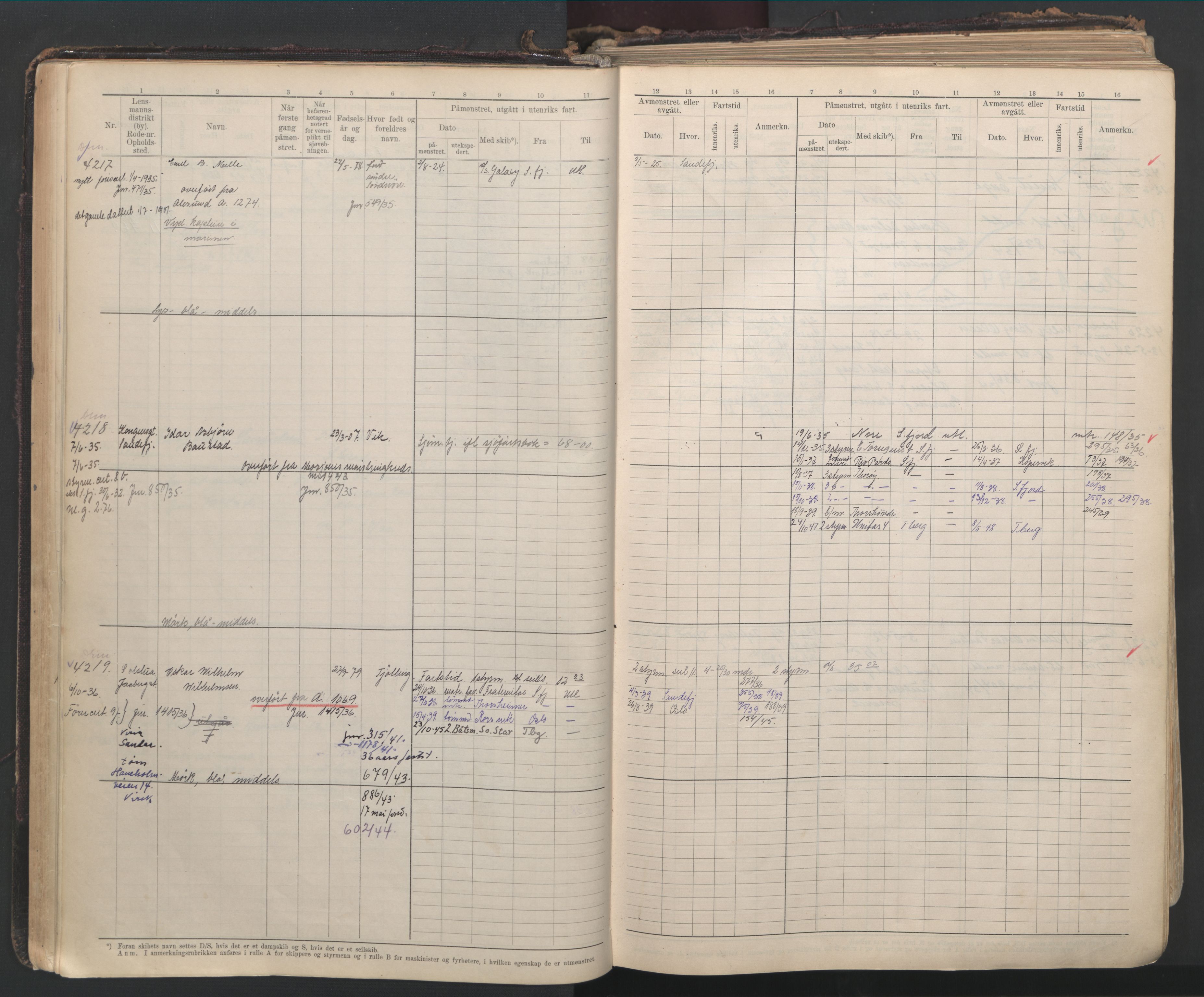 Sandefjord innrulleringskontor, AV/SAKO-A-788/F/Fb/L0012: Hovedrulle, 1928-1948, p. 65