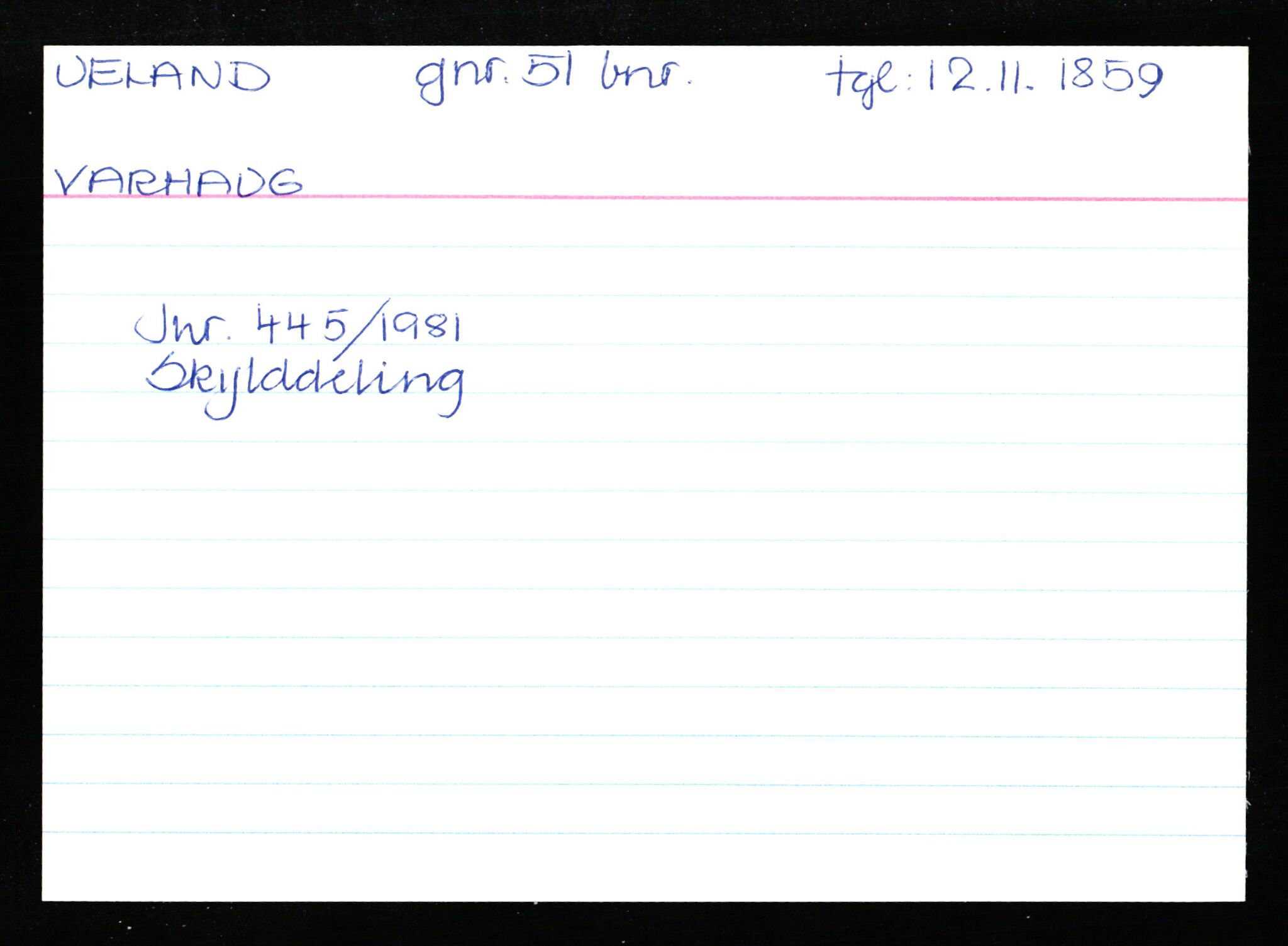 Statsarkivet i Stavanger, AV/SAST-A-101971/03/Y/Yk/L0043: Registerkort sortert etter gårdsnavn: Tysvær - Vanvik indre, 1750-1930, p. 184