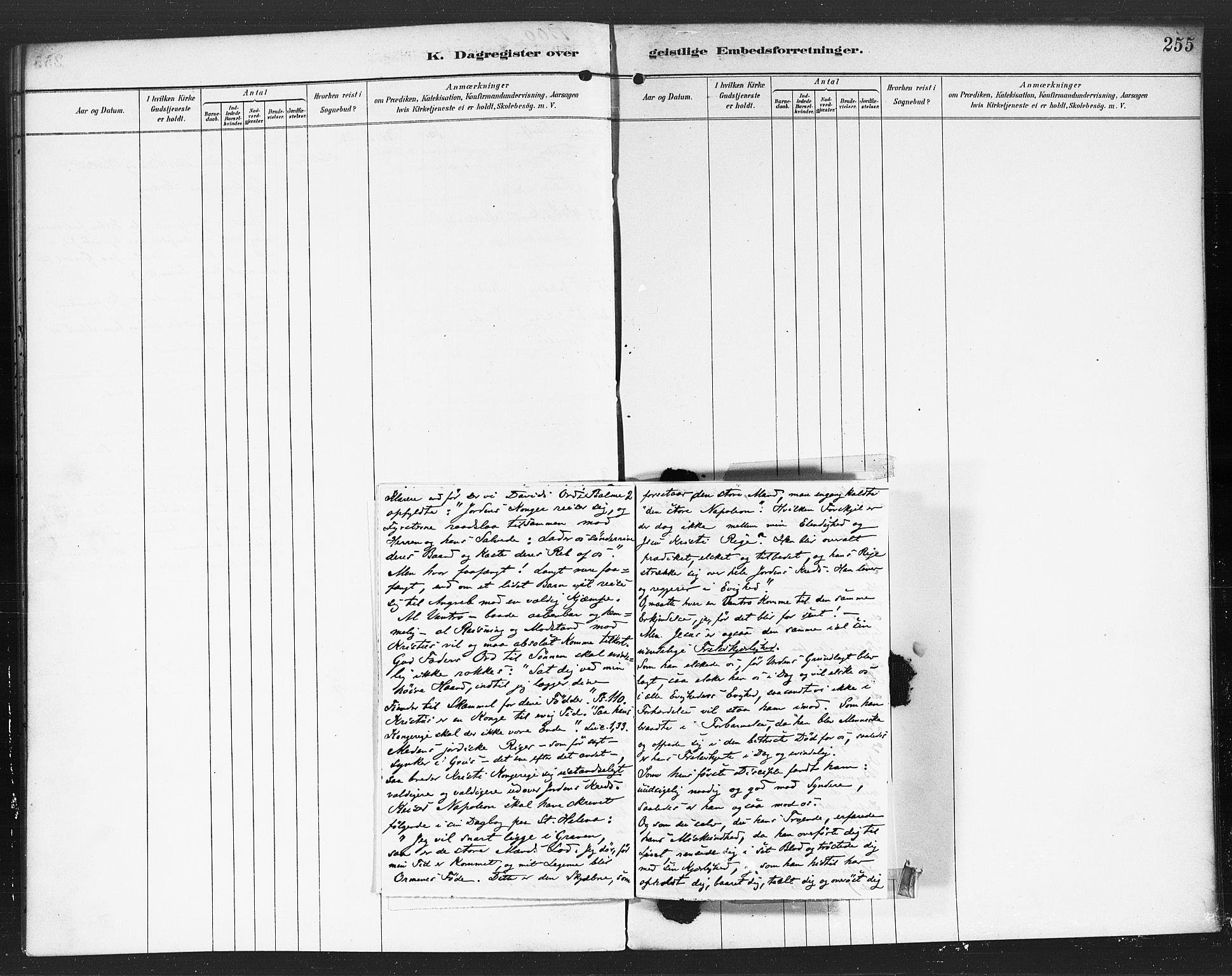 Rødenes prestekontor Kirkebøker, AV/SAO-A-2005/F/Fa/L0010: Parish register (official) no. I 10, 1890-1900, p. 255