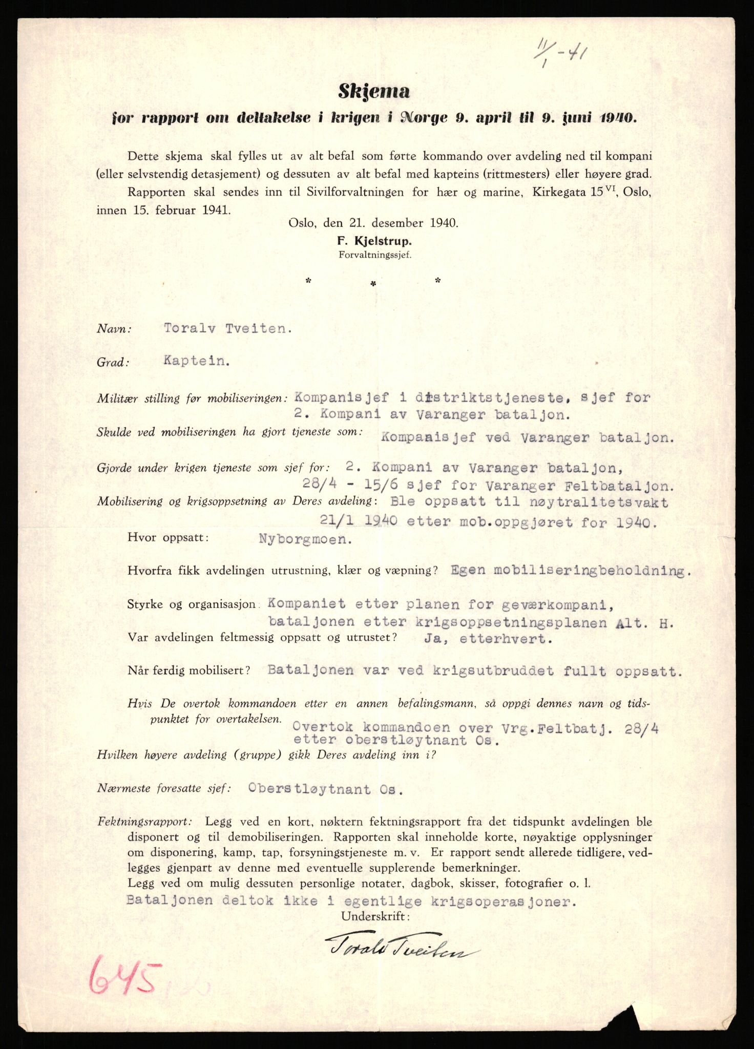 Forsvaret, Forsvarets krigshistoriske avdeling, AV/RA-RAFA-2017/Y/Yb/L0151: II-C-11-645  -  6. Divisjon: avsnittsjefen i Øst-Finnmark, 1940, p. 295