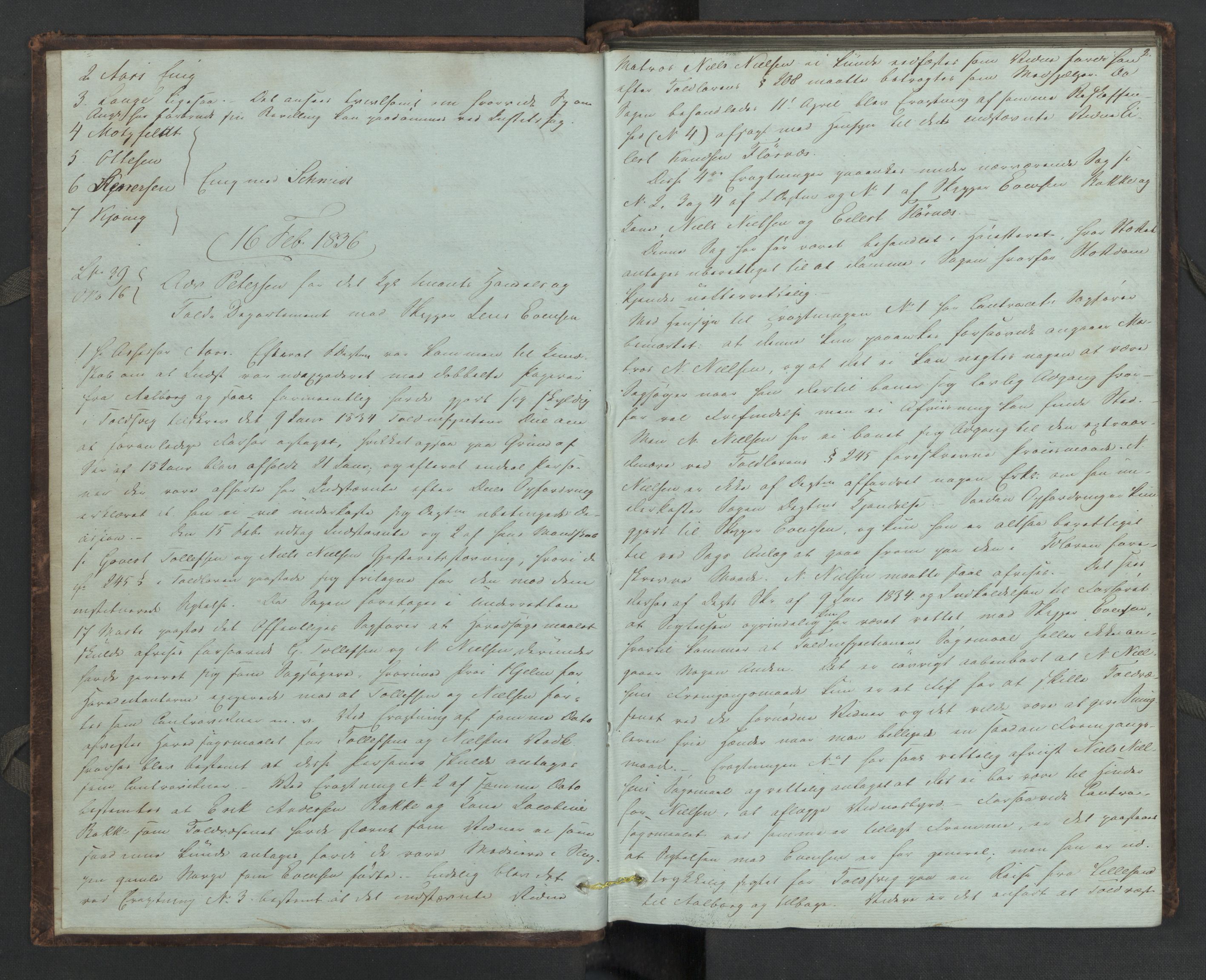 Høyesterett, AV/RA-S-1002/E/Eb/Eba/L0024/0001: Voteringsprotokoller / Voteringsprotokoll, 1836, p. 1b-2a