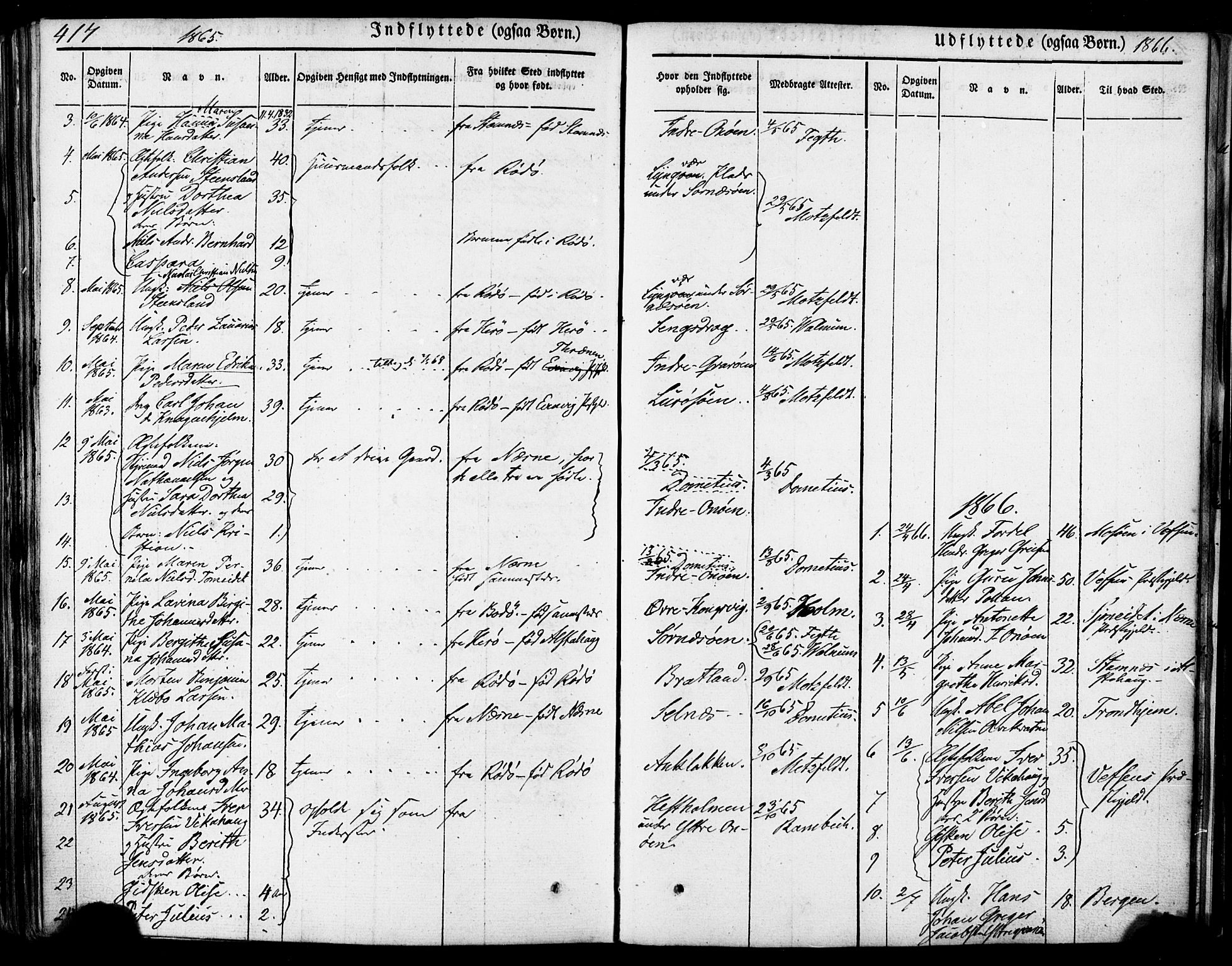 Ministerialprotokoller, klokkerbøker og fødselsregistre - Nordland, SAT/A-1459/839/L0567: Parish register (official) no. 839A04, 1863-1879, p. 417