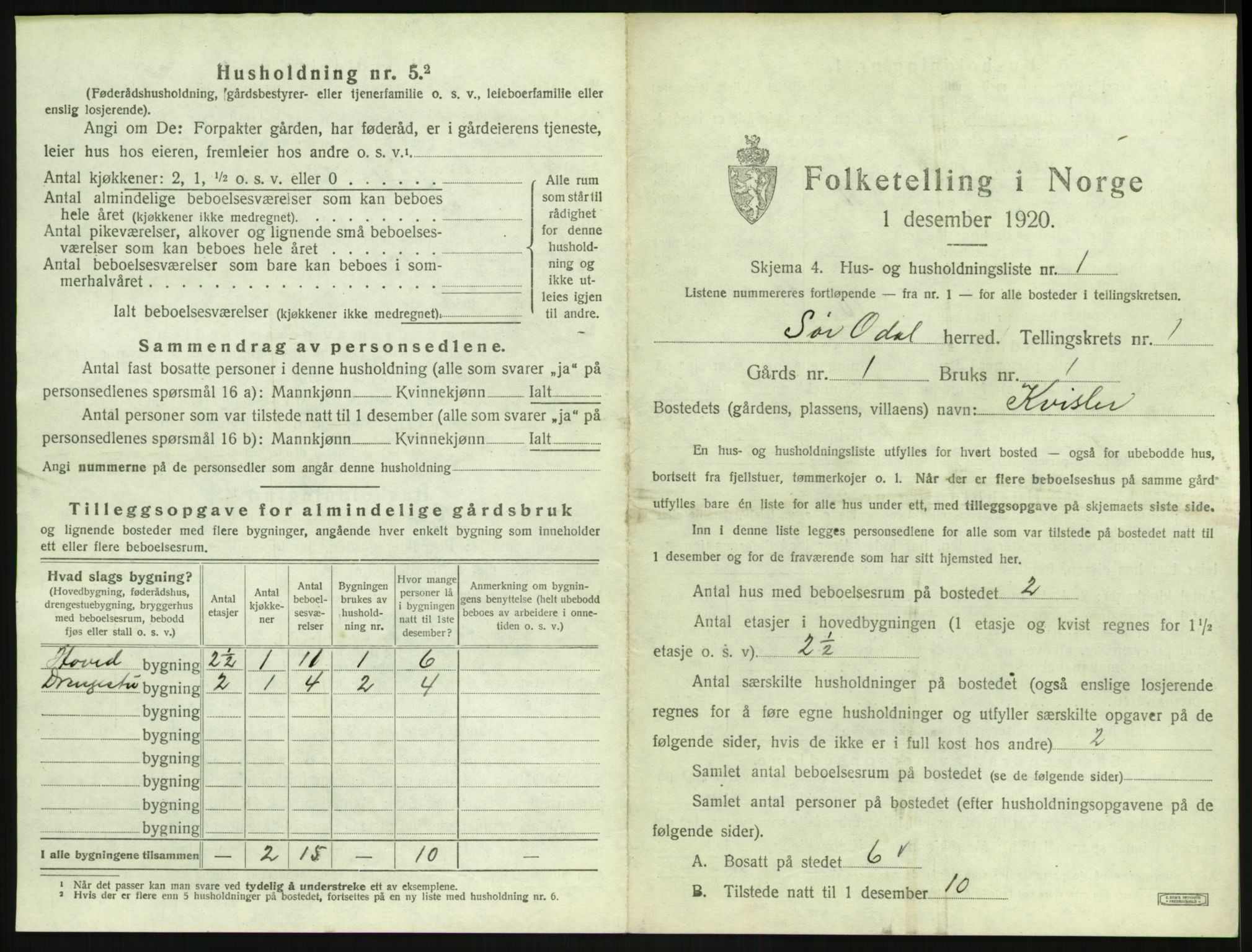 SAH, 1920 census for Sør-Odal, 1920, p. 75