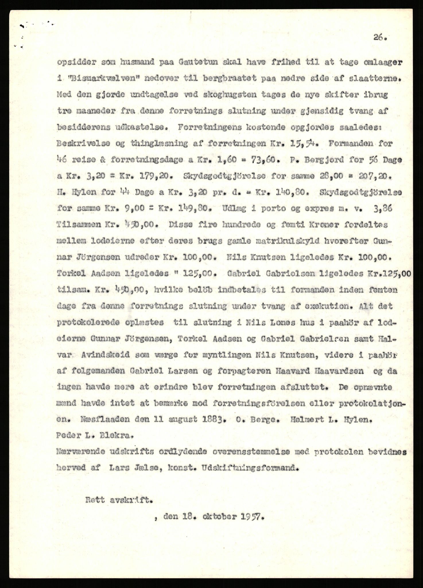 Statsarkivet i Stavanger, AV/SAST-A-101971/03/Y/Yj/L0025: Avskrifter sortert etter gårdsnavn: Garpestad - Gjerde, 1750-1930, p. 275