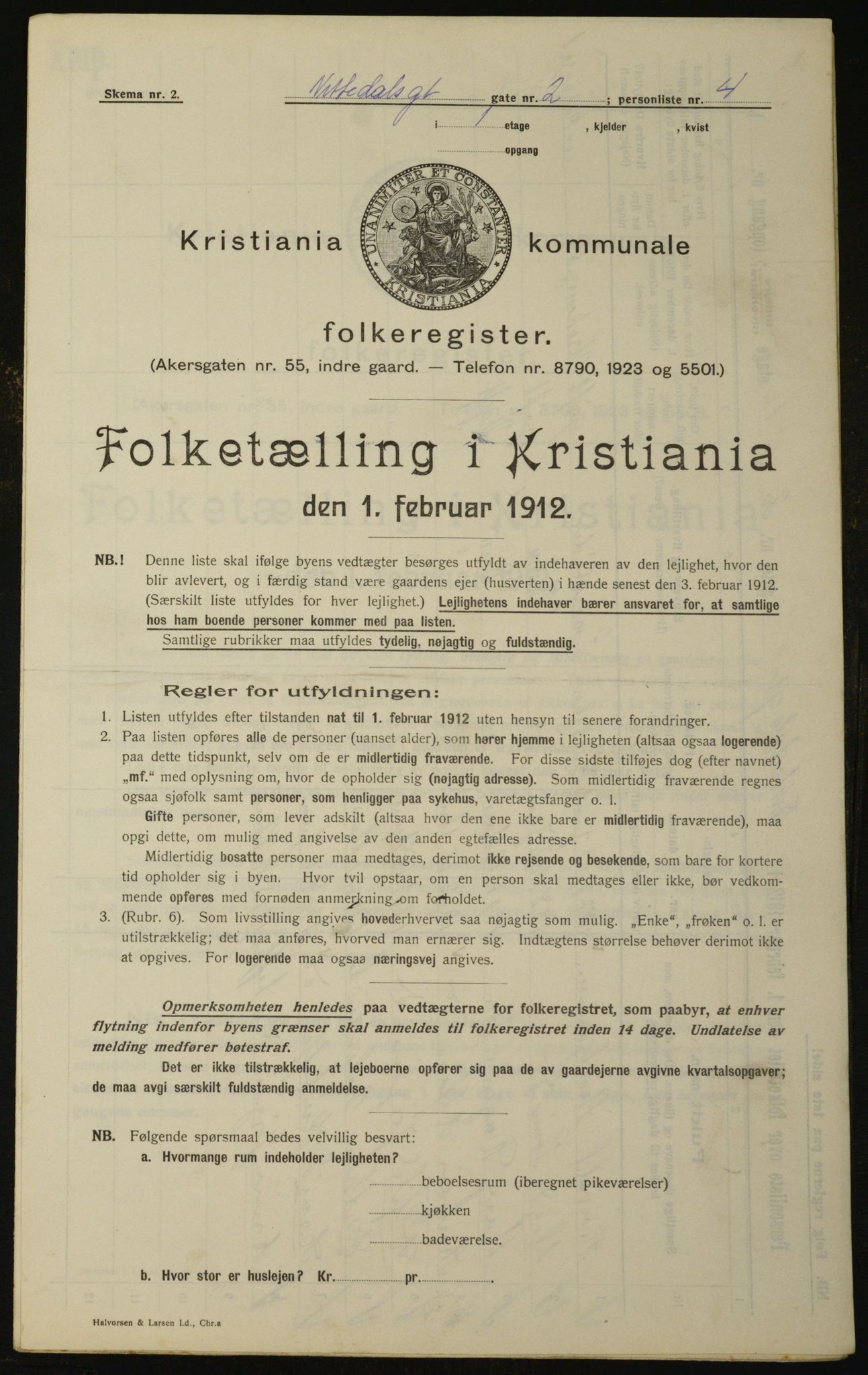 OBA, Municipal Census 1912 for Kristiania, 1912, p. 71804