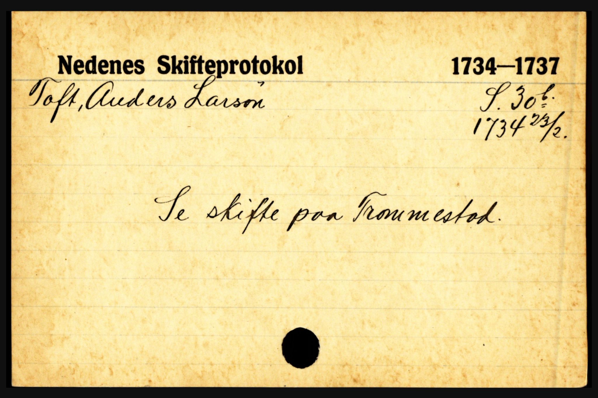 Nedenes sorenskriveri før 1824, AV/SAK-1221-0007/H, p. 30189