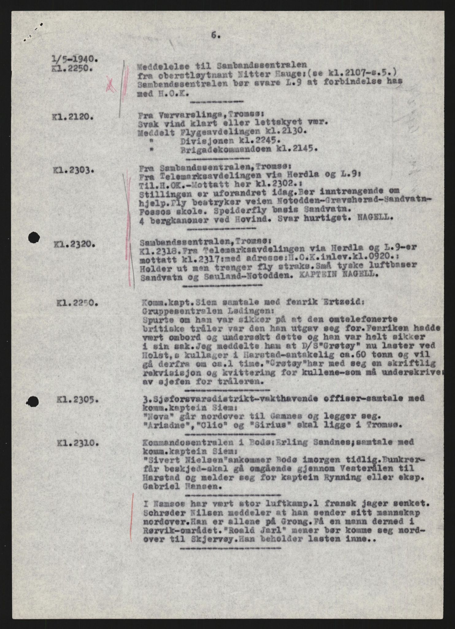 Forsvaret, Forsvarets krigshistoriske avdeling, AV/RA-RAFA-2017/Y/Yb/L0133: II-C-11-600  -  6. Divisjon: Divisjonskommandoen, 1940, p. 710