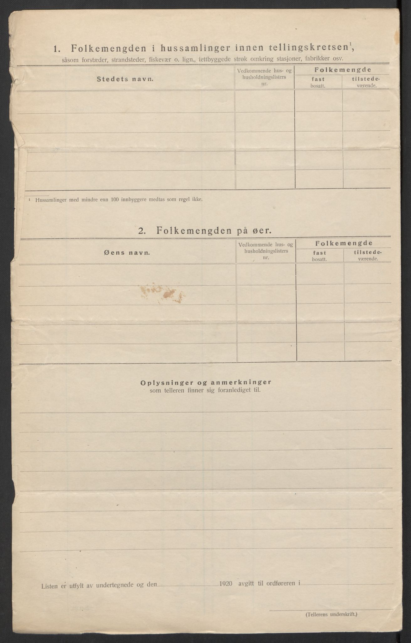 SAH, 1920 census for Etnedal, 1920, p. 9