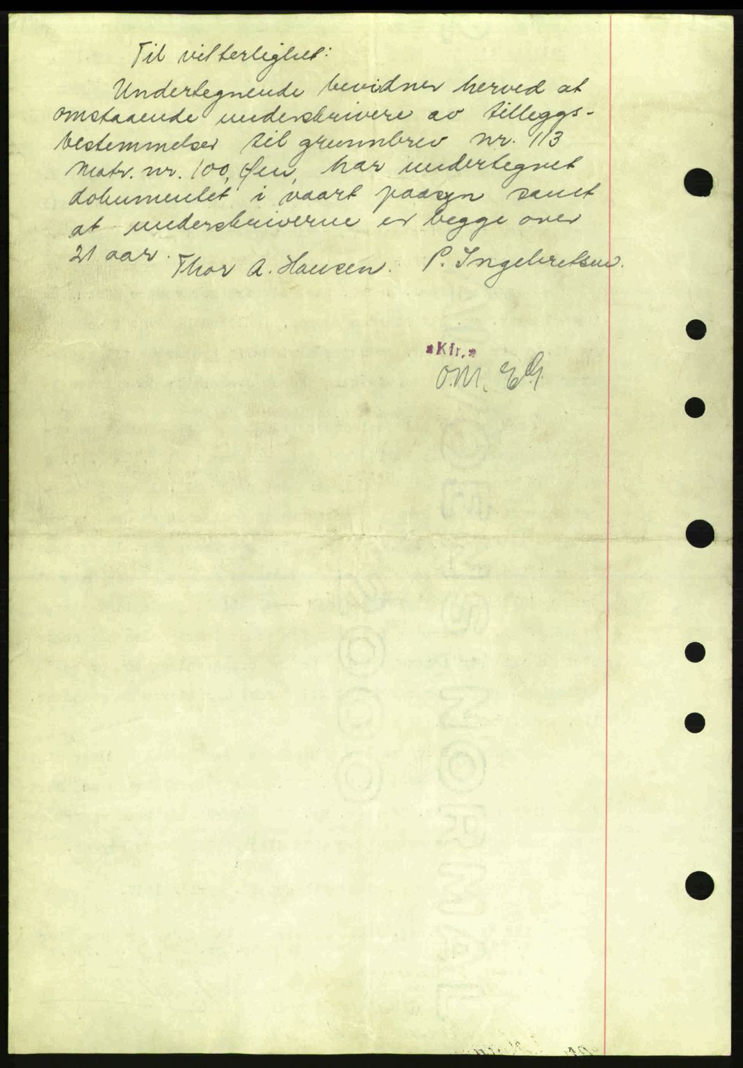 Bamble sorenskriveri, AV/SAKO-A-214/G/Ga/Gag/L0002: Mortgage book no. A-2, 1937-1938, Diary no: : 1311/1937