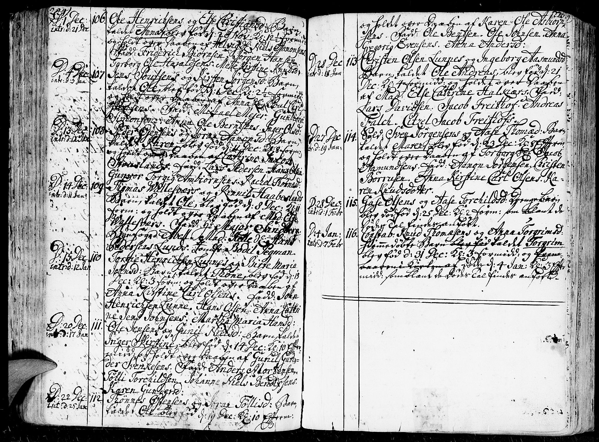 Kristiansand domprosti, SAK/1112-0006/F/Fa/L0001: Parish register (official) no. A 1, 1734-1793, p. 224-225
