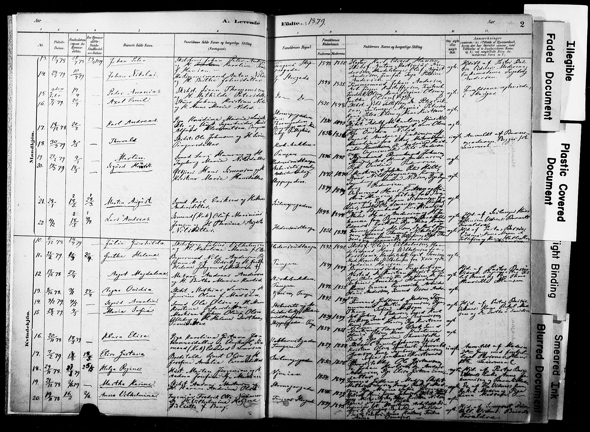 Strømsø kirkebøker, SAKO/A-246/F/Fb/L0006: Parish register (official) no. II 6, 1879-1910, p. 2