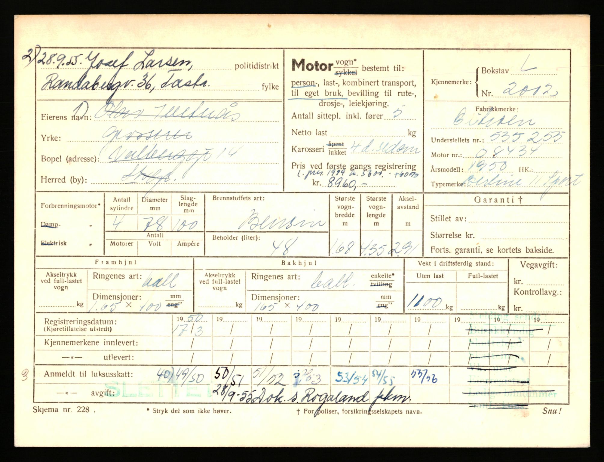 Stavanger trafikkstasjon, AV/SAST-A-101942/0/F/L0006: L-1700 - L-2149, 1930-1971, p. 1243