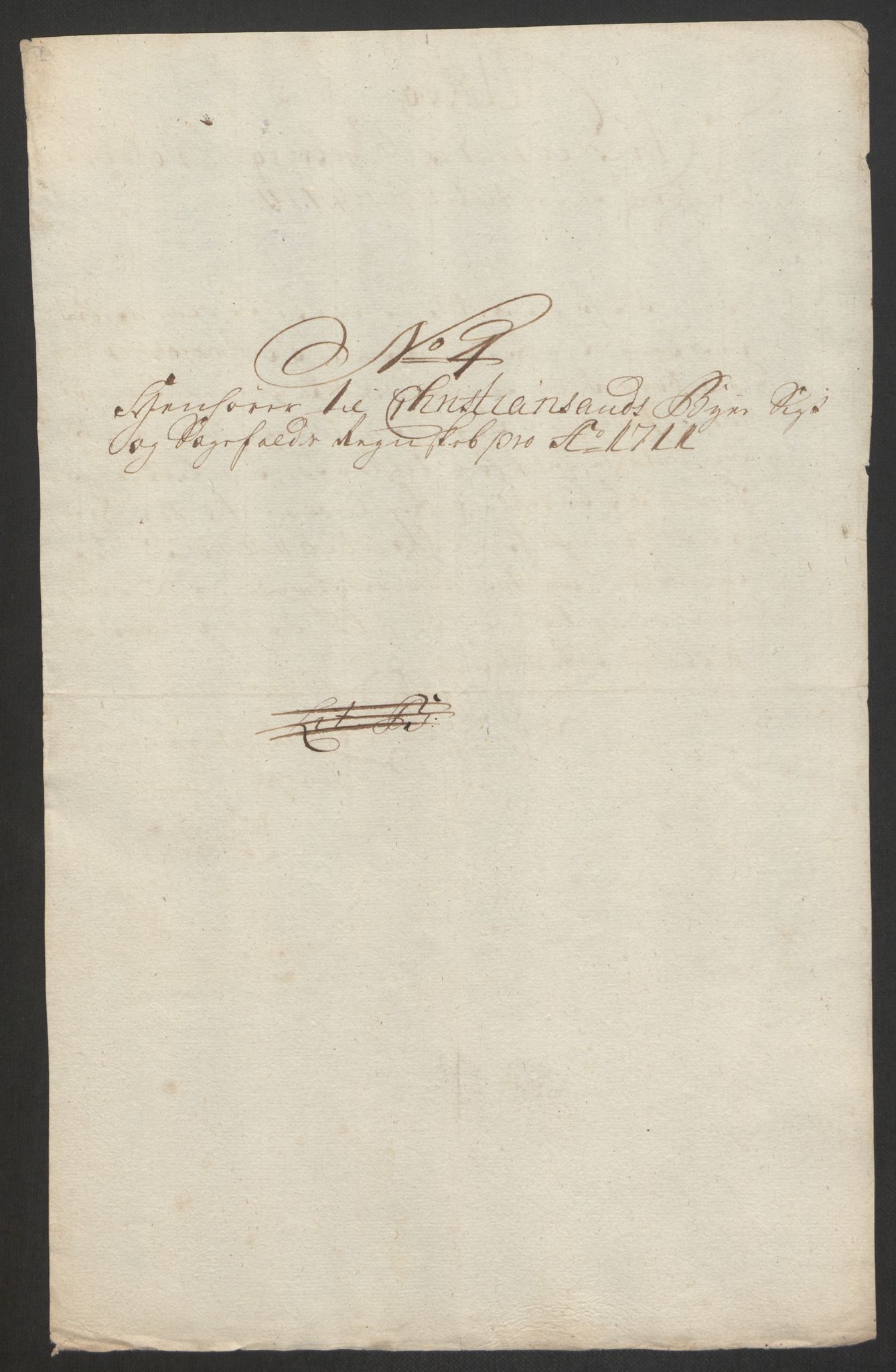 Rentekammeret inntil 1814, Reviderte regnskaper, Byregnskaper, AV/RA-EA-4066/R/Rm/L0285: [M18] Sikt og sakefall, 1681-1718, p. 506