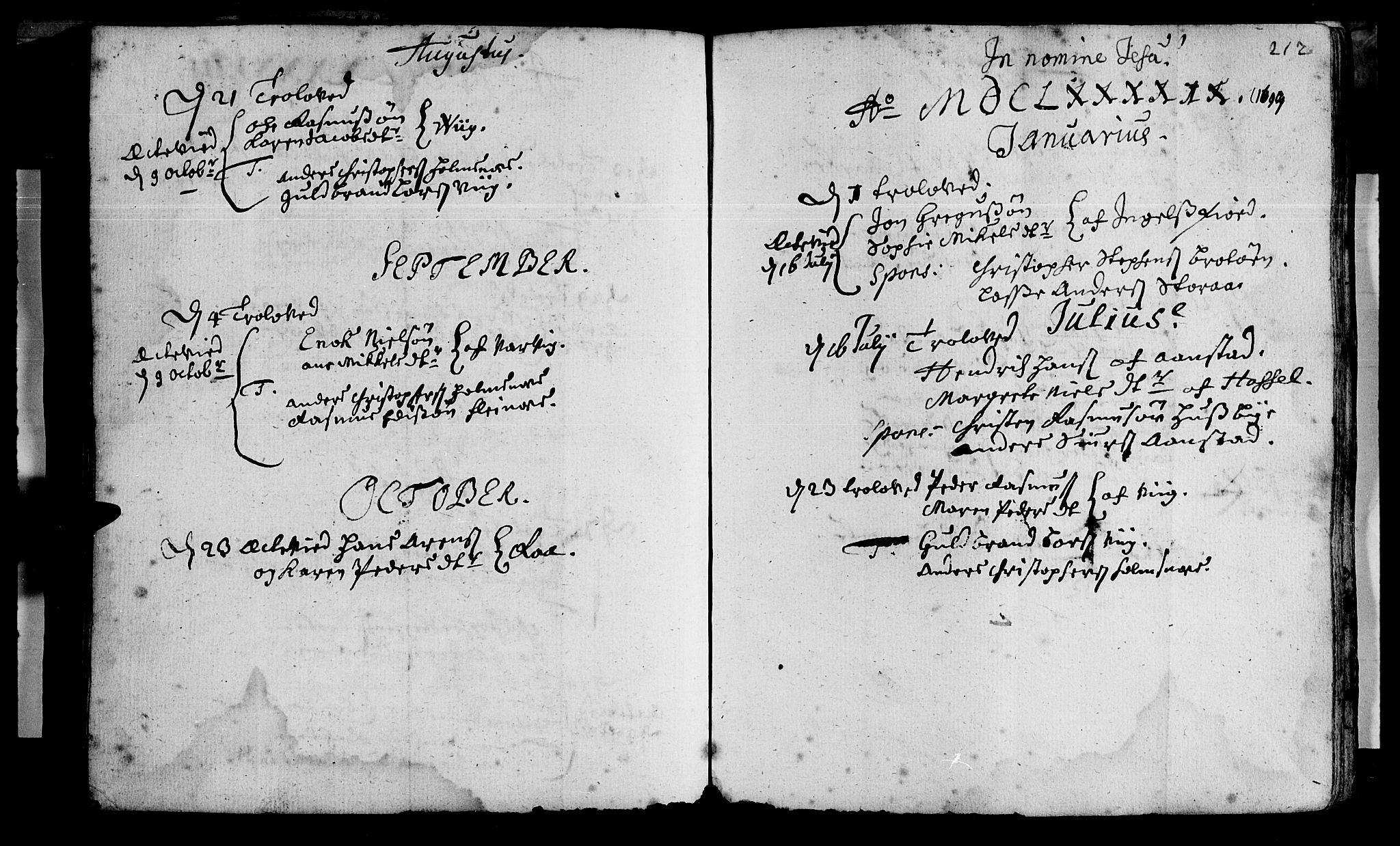 Ministerialprotokoller, klokkerbøker og fødselsregistre - Nordland, SAT/A-1459/888/L1231: Parish register (official) no. 888A01 /1, 1693-1738, p. 212