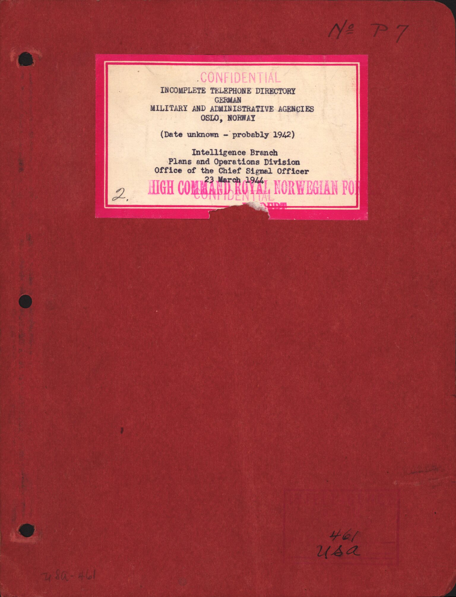 Forsvarets Overkommando. 2 kontor. Arkiv 11.4. Spredte tyske arkivsaker, AV/RA-RAFA-7031/D/Dar/Darb/L0014: Reichskommissariat., 1942-1944, p. 665