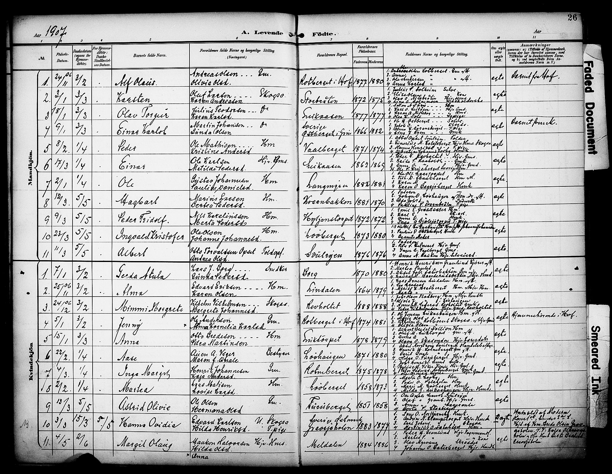 Grue prestekontor, SAH/PREST-036/H/Ha/Haa/L0014: Parish register (official) no. 14, 1898-1915, p. 26