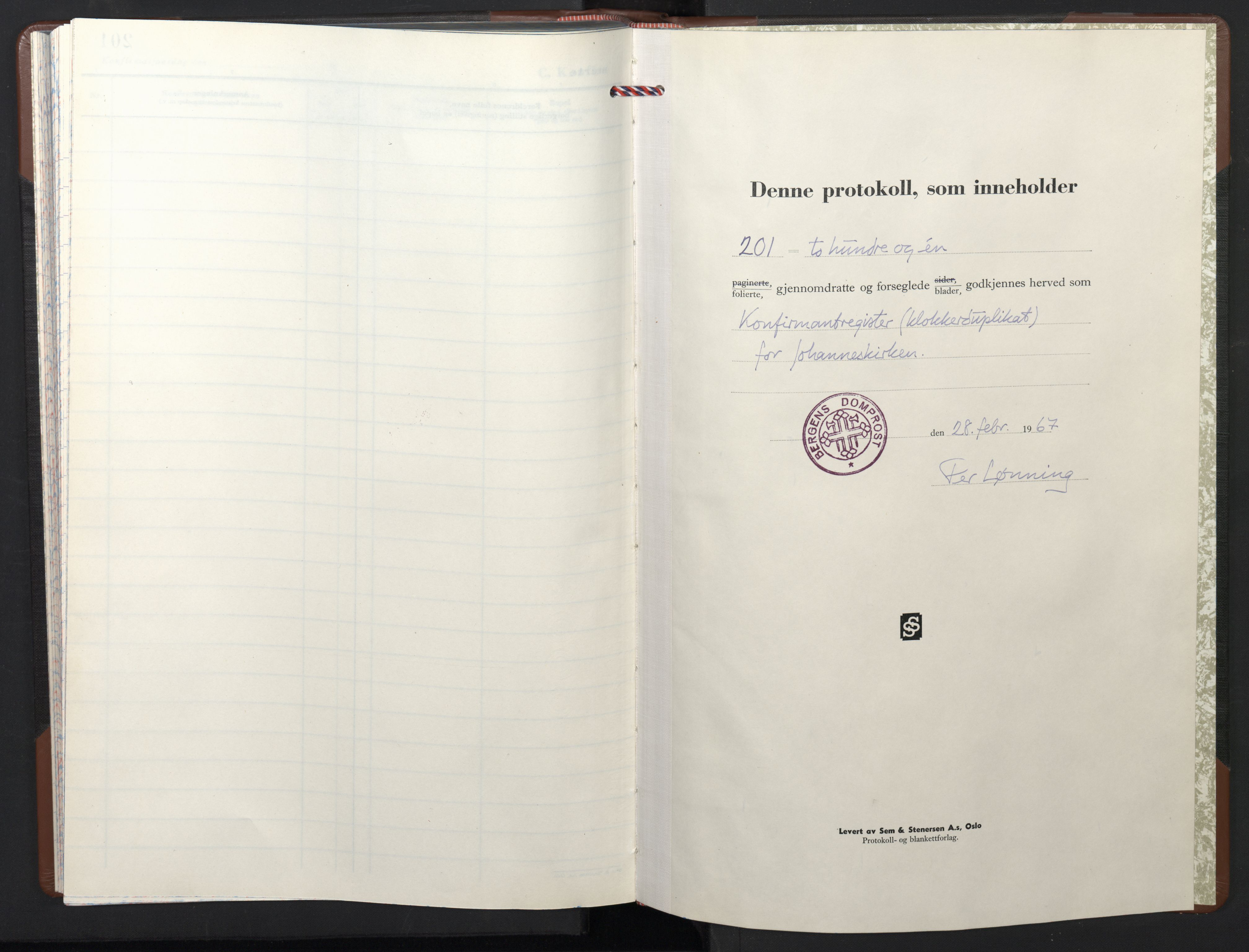 Johanneskirken sokneprestembete, SAB/A-76001/H/Hab: Parish register (copy) no. B 5, 1966-1969