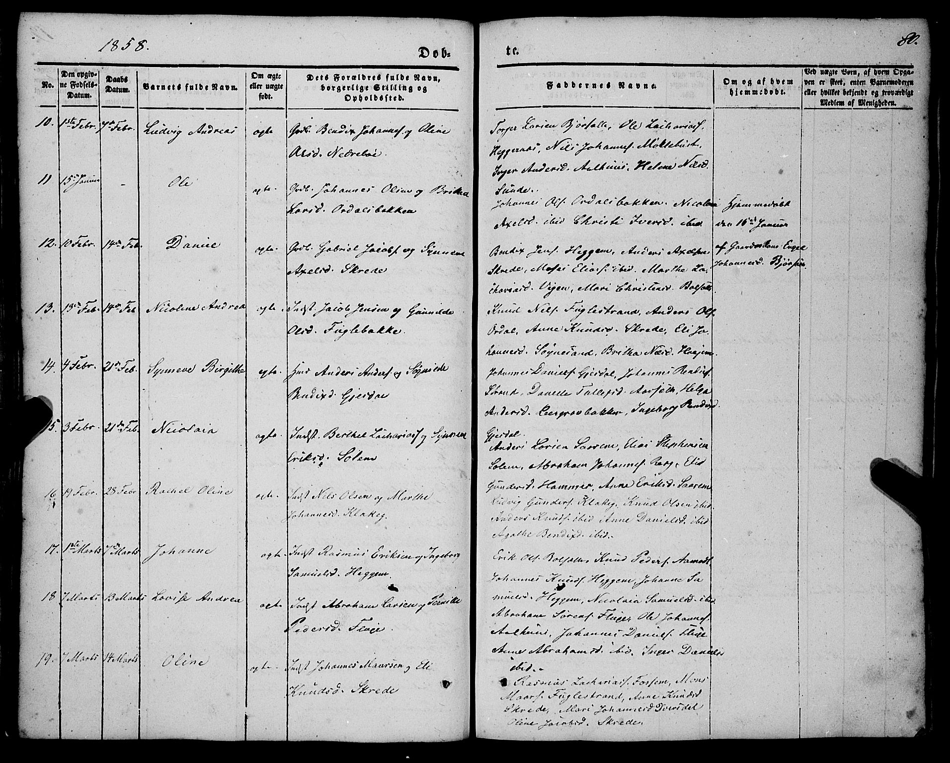 Jølster sokneprestembete, SAB/A-80701/H/Haa/Haaa/L0010: Parish register (official) no. A 10, 1847-1865, p. 80