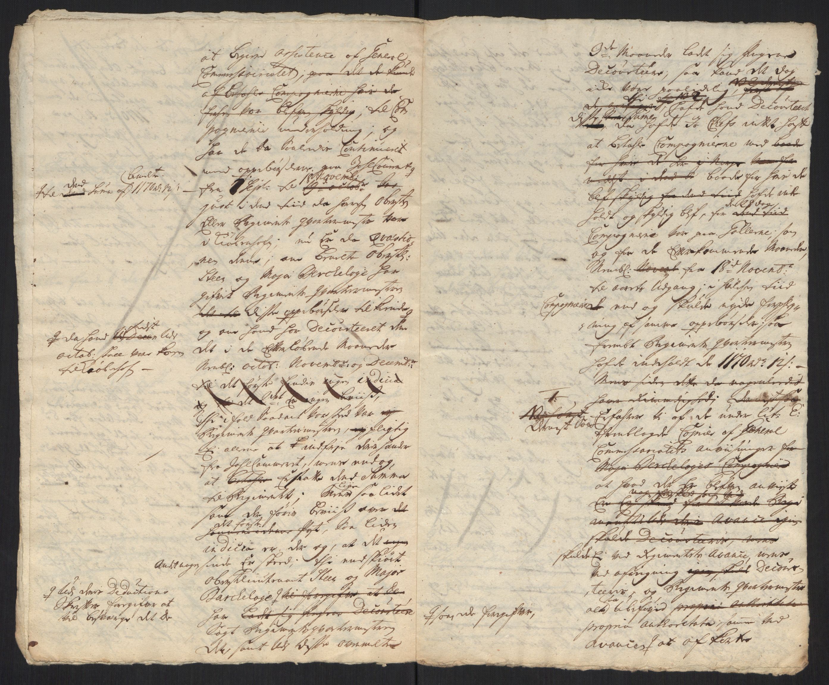 Kommanderende general (KG I) med Det norske krigsdirektorium, AV/RA-EA-5419/B/L0013: Kommanderende generals konsepter, 1730-1733, p. 63