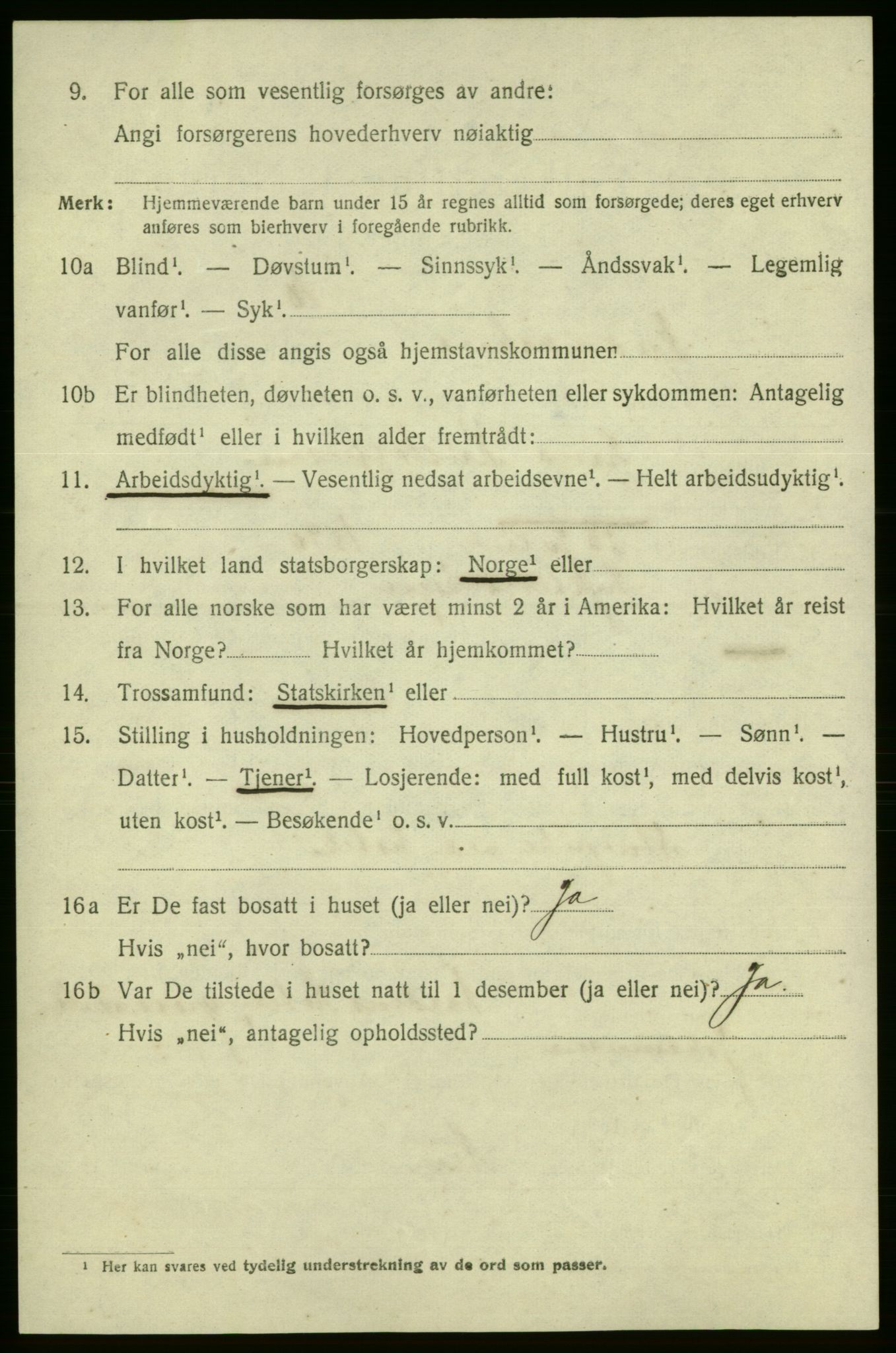 SAO, 1920 census for Fredrikshald, 1920, p. 12338