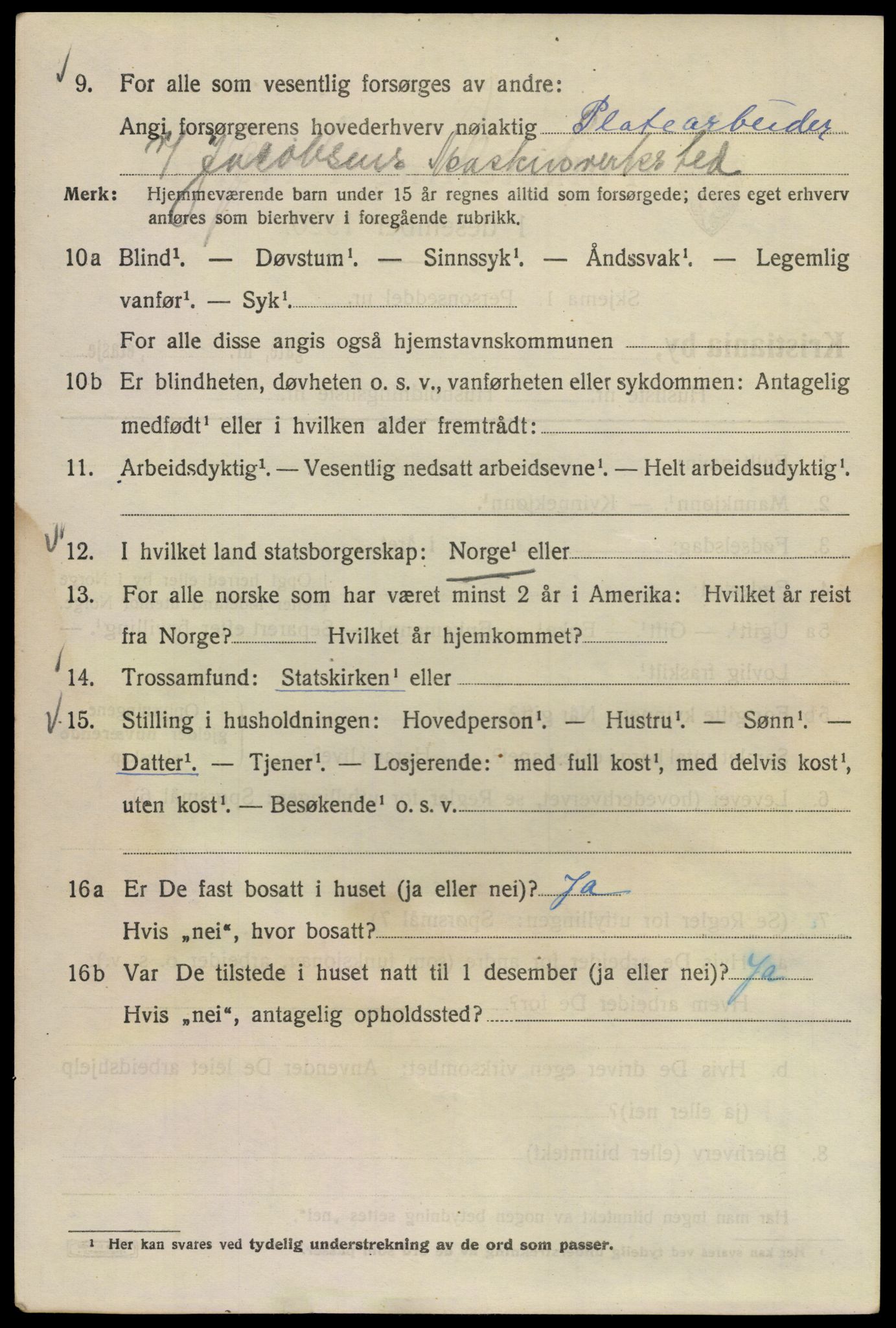 SAO, 1920 census for Kristiania, 1920, p. 458486