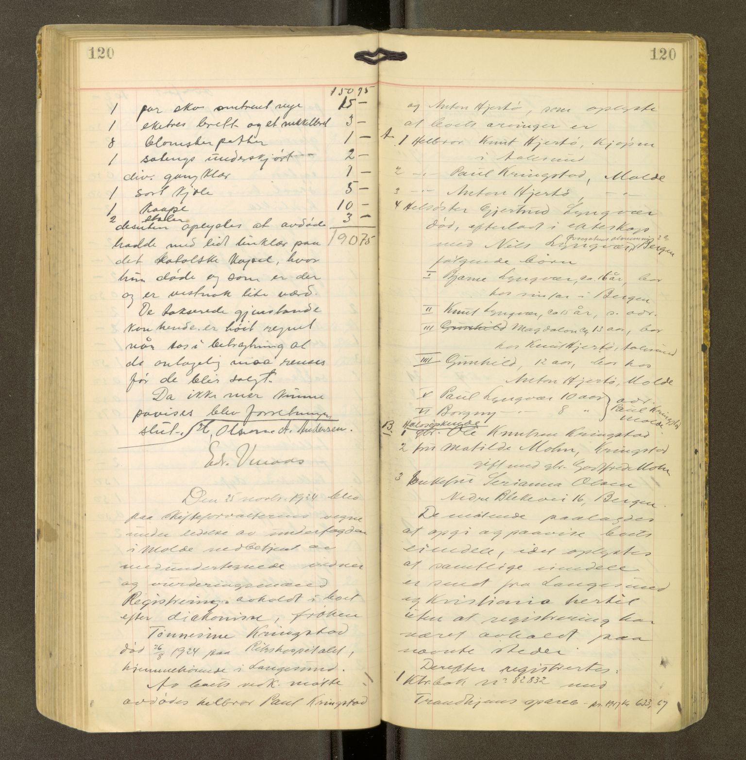 Romsdal sorenskriveri, AV/SAT-A-4149/1/3/3Ca/L0001: Registreringsprotokoll, 1921-1926, p. 120