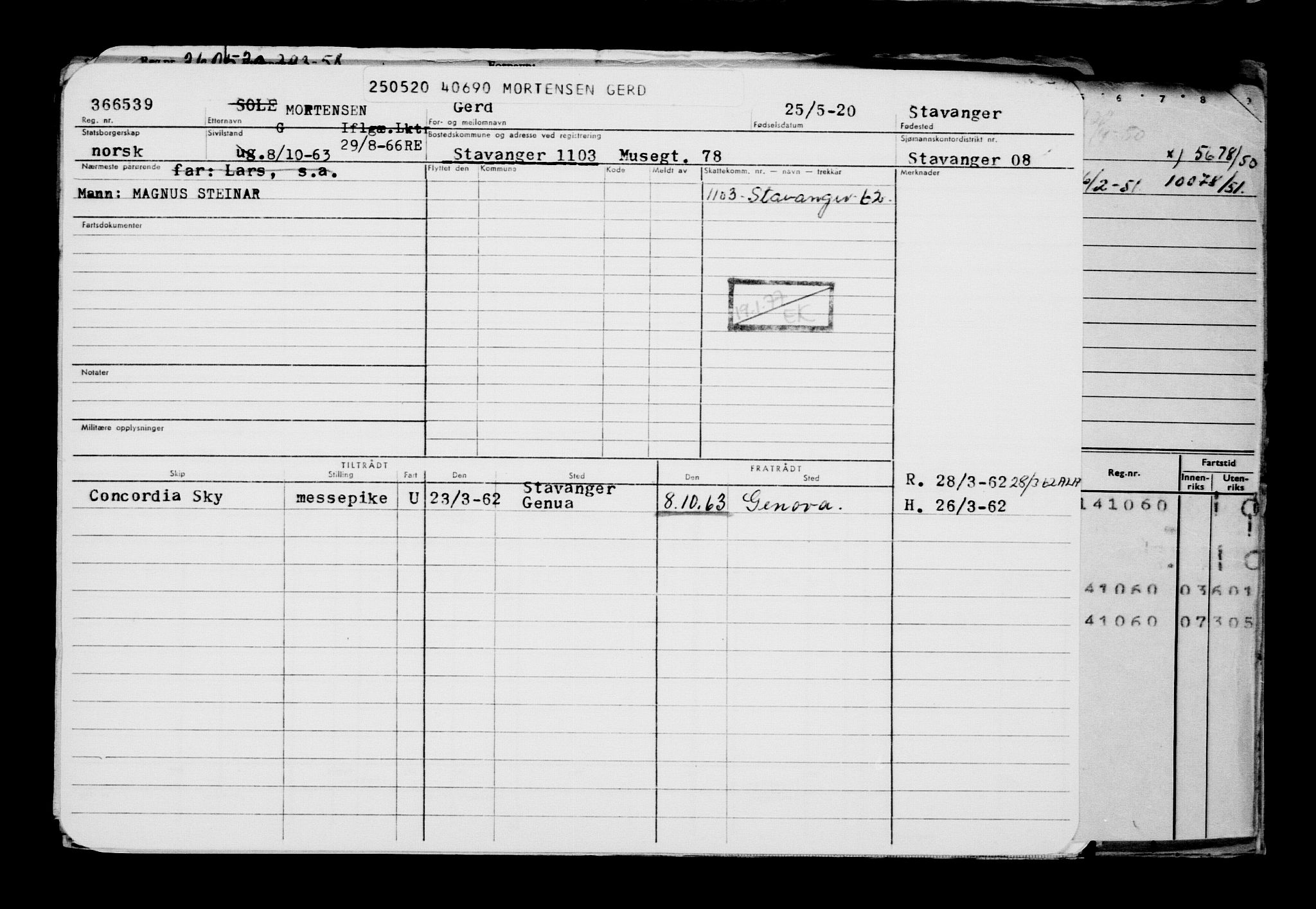 Direktoratet for sjømenn, AV/RA-S-3545/G/Gb/L0181: Hovedkort, 1920, p. 310