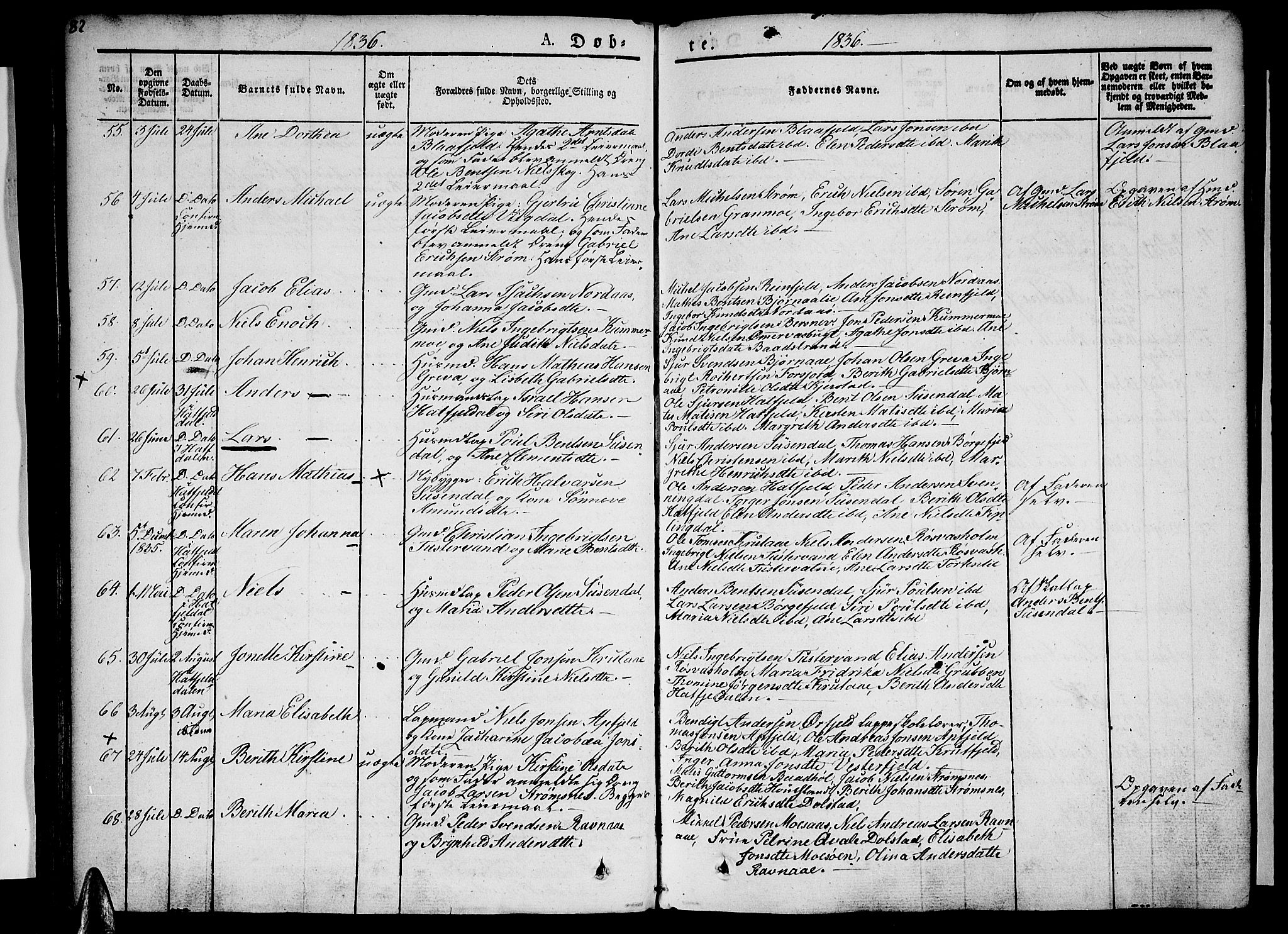 Ministerialprotokoller, klokkerbøker og fødselsregistre - Nordland, AV/SAT-A-1459/820/L0289: Parish register (official) no. 820A10, 1826-1845, p. 82