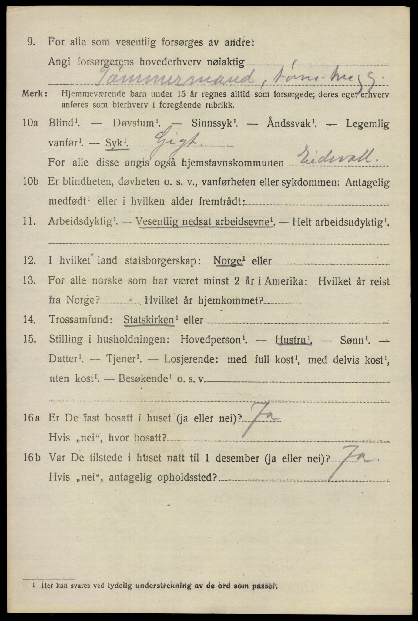 SAO, 1920 census for Eidsvoll, 1920, p. 13426