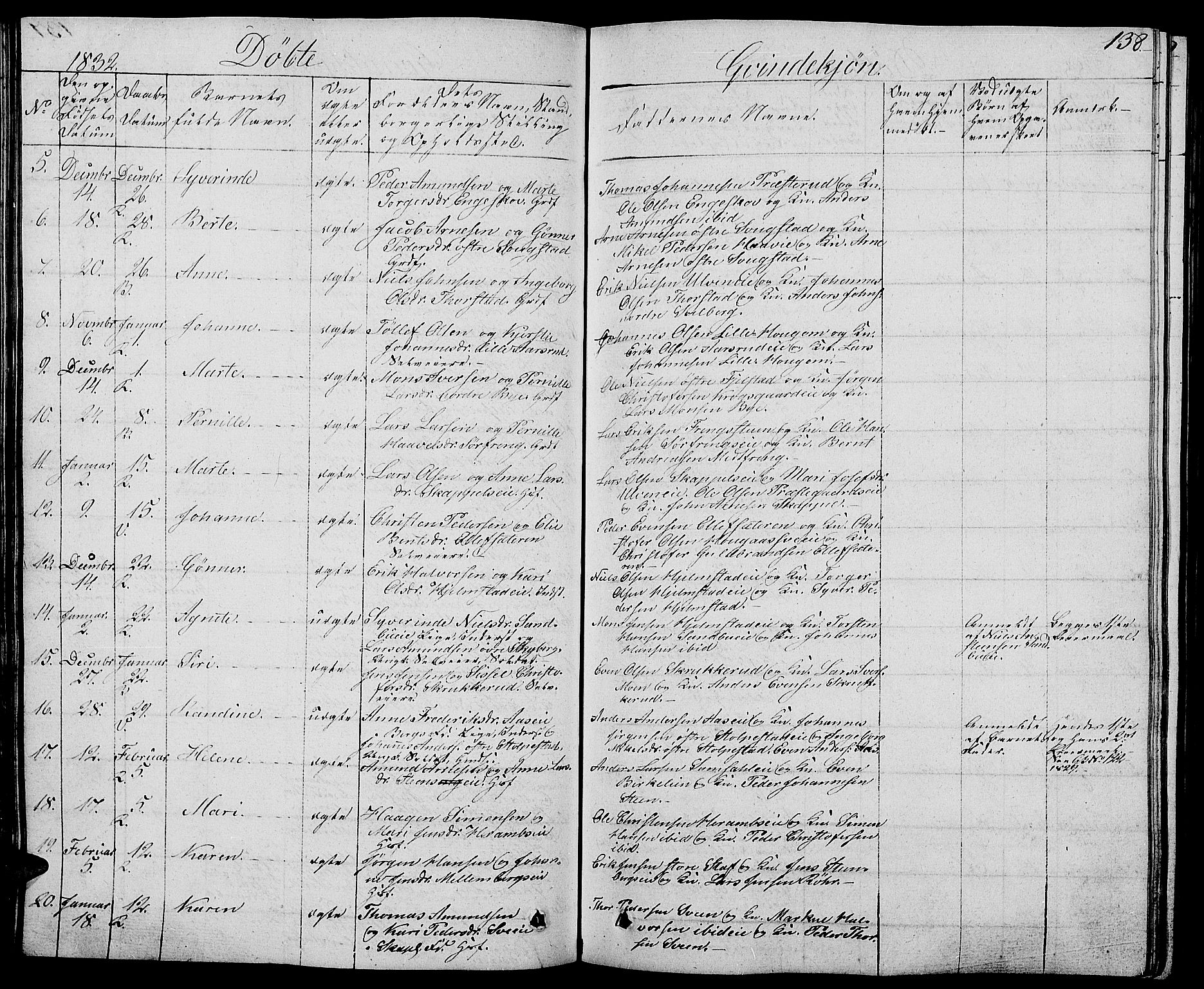 Ringsaker prestekontor, AV/SAH-PREST-014/L/La/L0004: Parish register (copy) no. 4, 1827-1838, p. 138