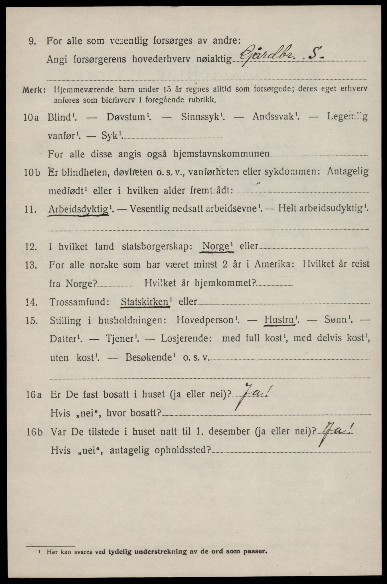 SAKO, 1920 census for Stokke, 1920, p. 6753