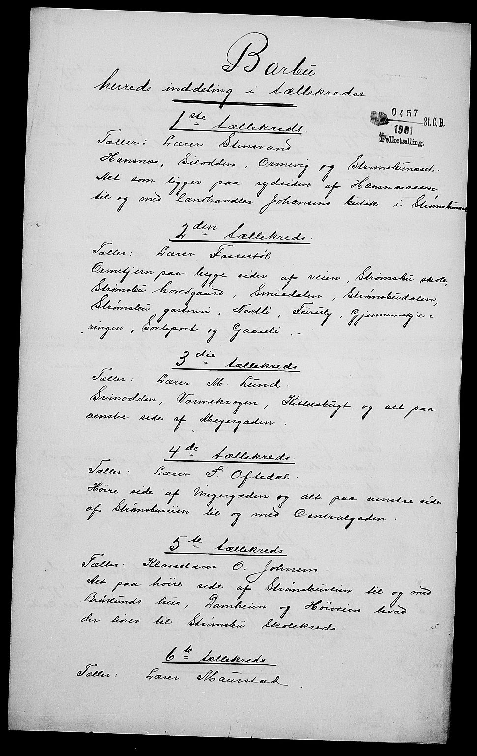 SAK, 1900 census for Barbu, 1900, p. 2