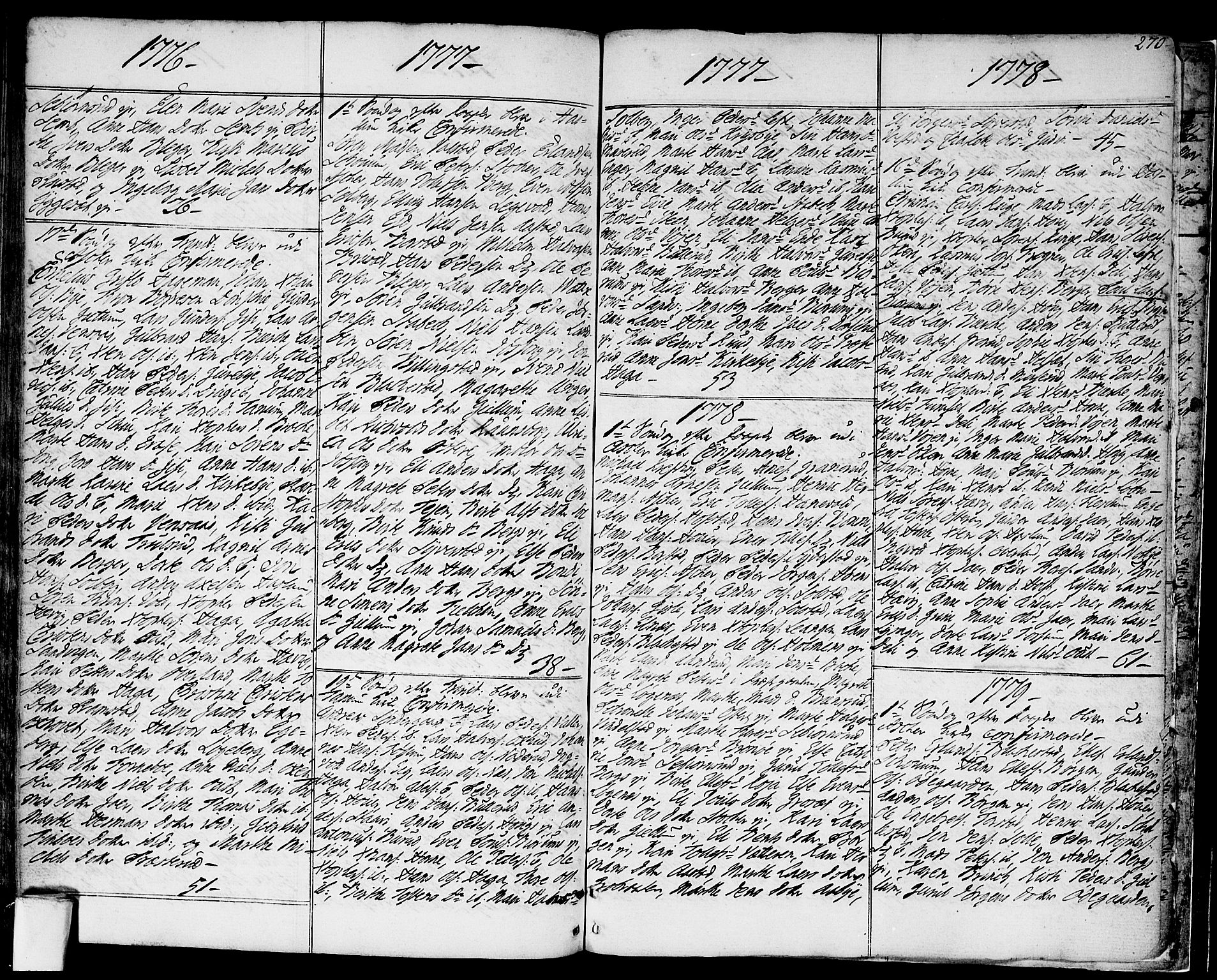 Asker prestekontor Kirkebøker, AV/SAO-A-10256a/F/Fa/L0003: Parish register (official) no. I 3, 1767-1807, p. 270