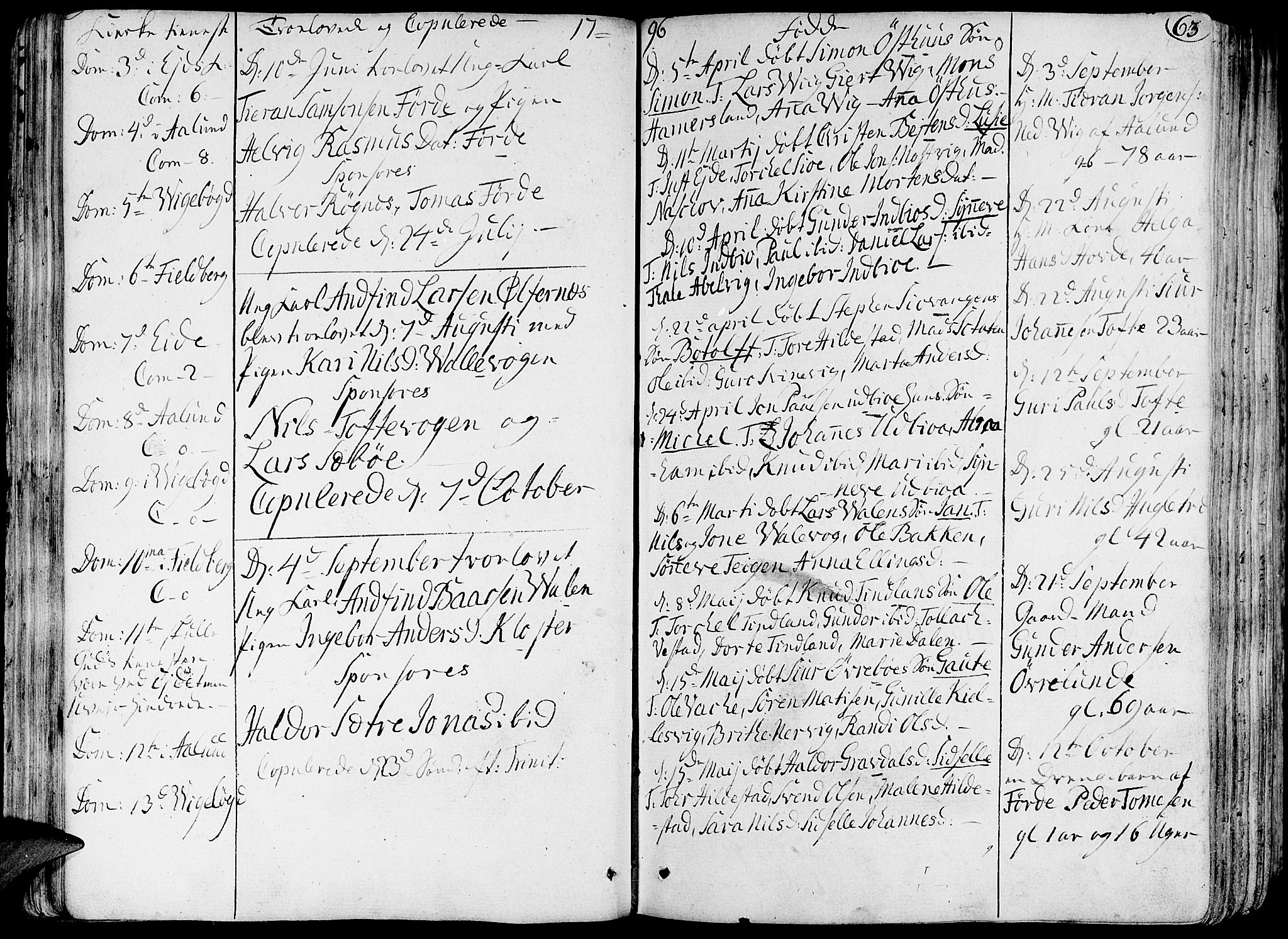 Fjelberg sokneprestembete, SAB/A-75201/H/Haa: Parish register (official) no. A 3, 1788-1815, p. 63