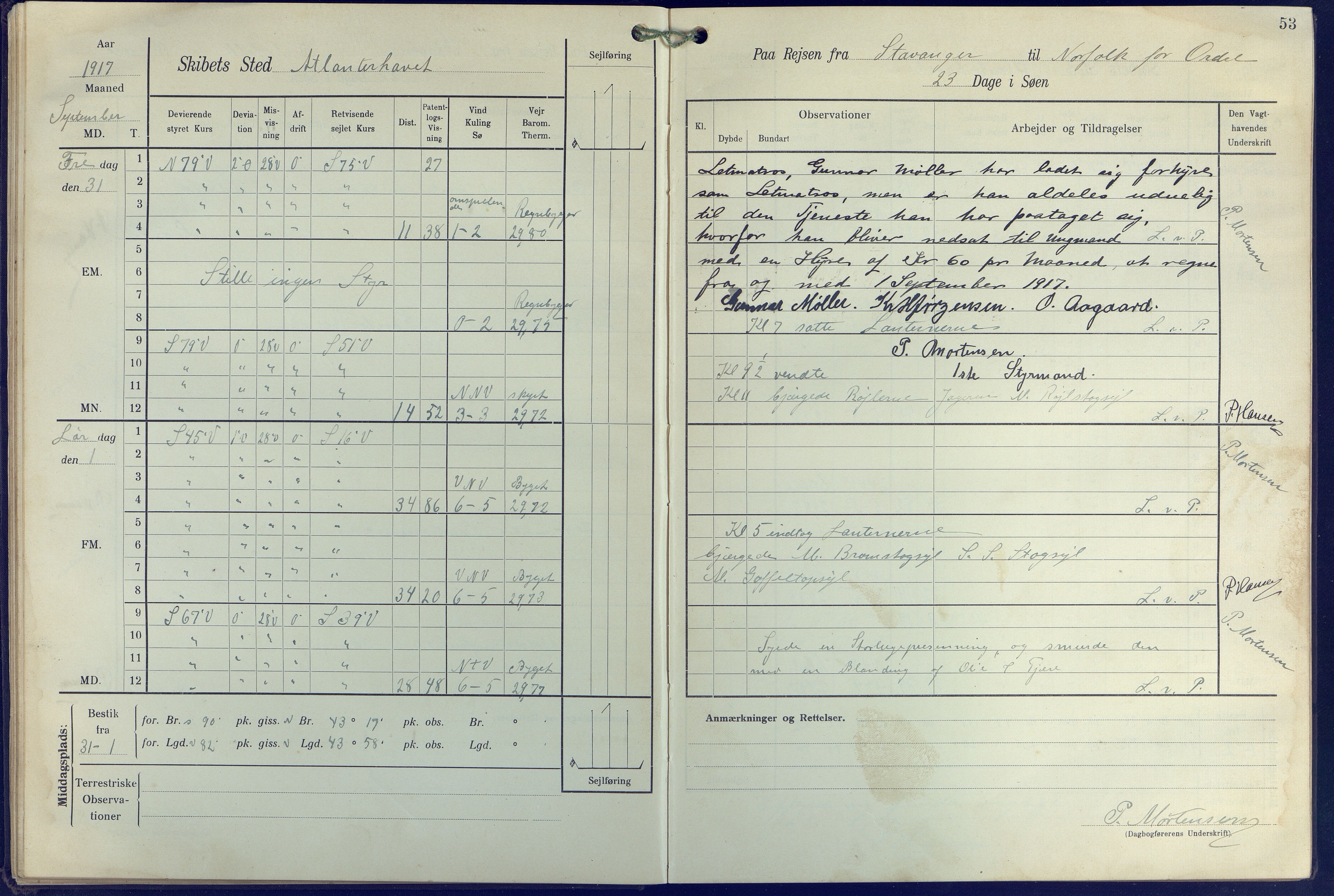 Fartøysarkivet, AAKS/PA-1934/F/L0271: Pehr Ugland (bark), 1917-1919, p. 53