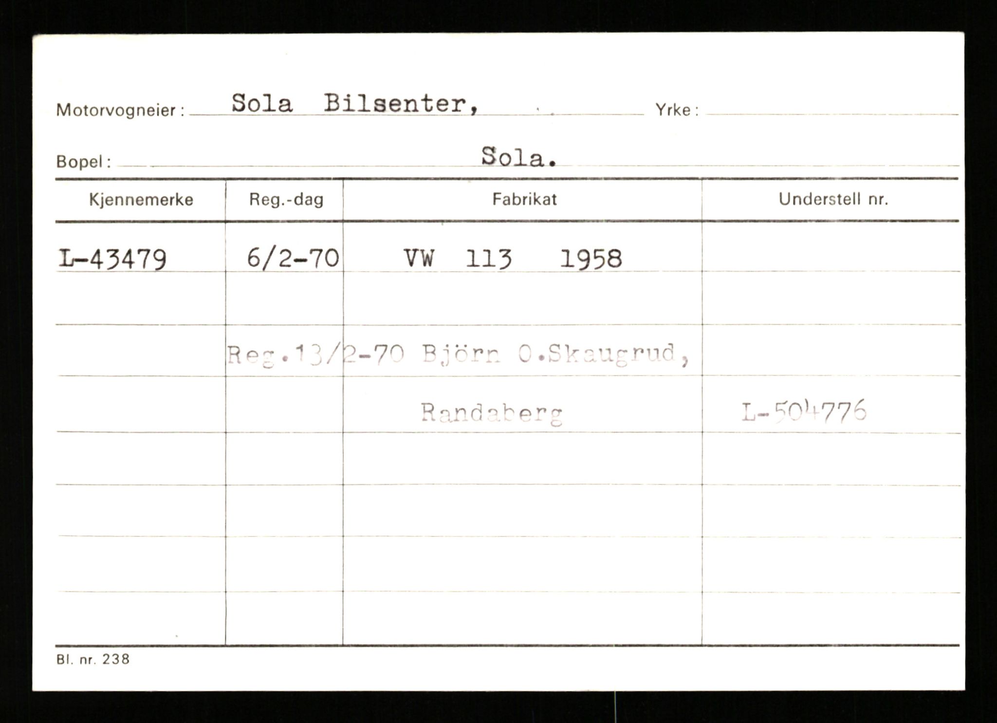 Stavanger trafikkstasjon, AV/SAST-A-101942/0/G/L0006: Registreringsnummer: 34250 - 49007, 1930-1971, p. 2415