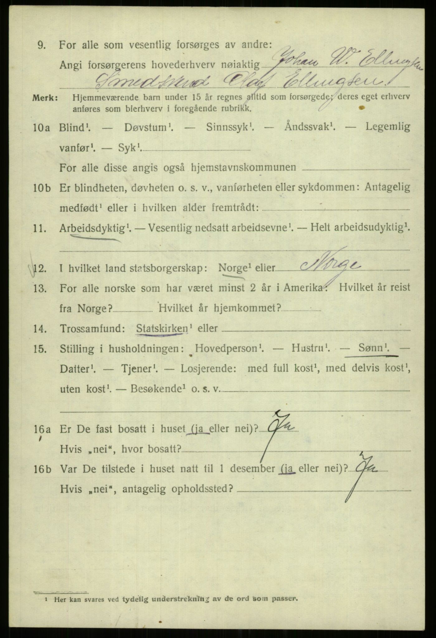 SAB, 1920 census for Bergen, 1920, p. 217761