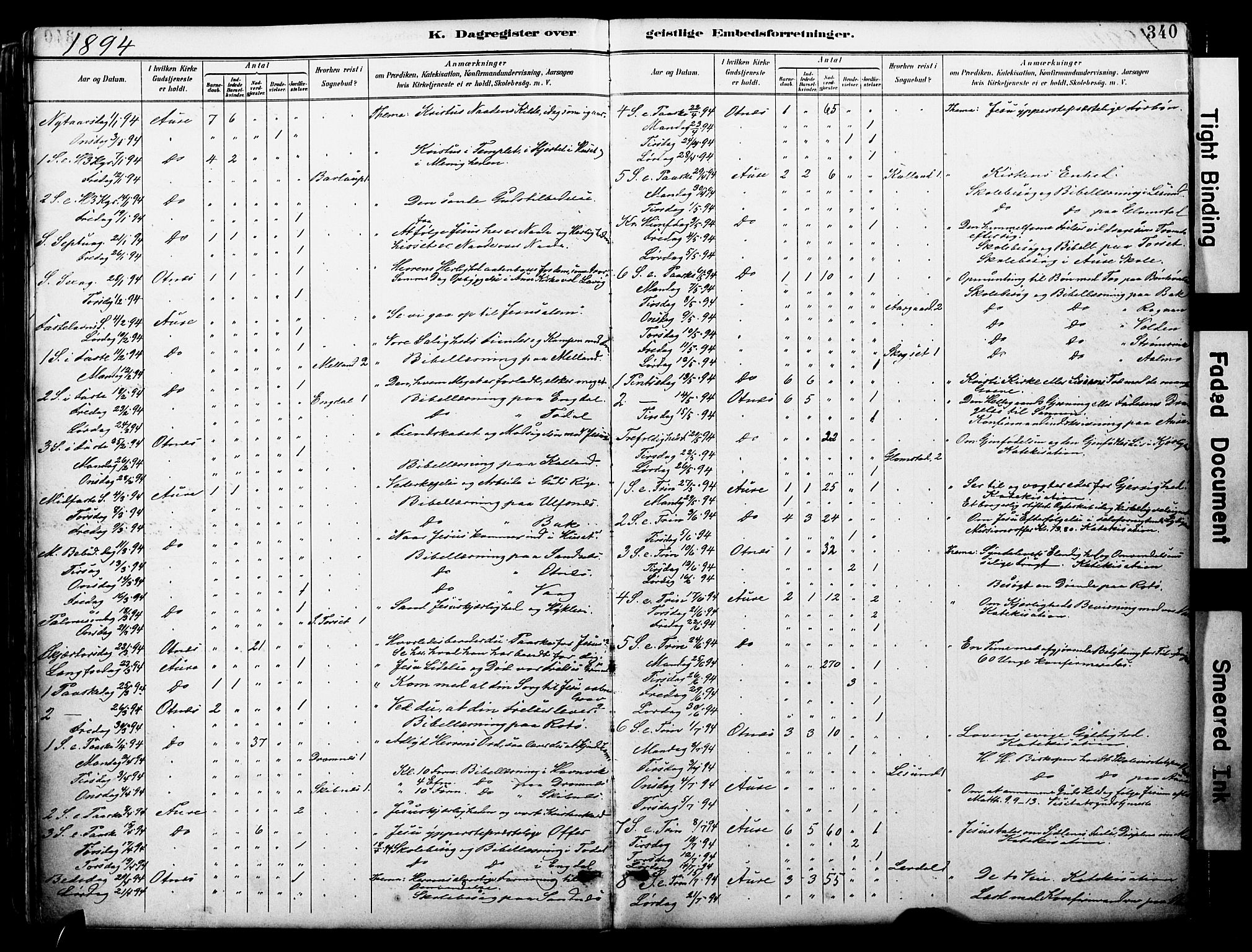 Ministerialprotokoller, klokkerbøker og fødselsregistre - Møre og Romsdal, AV/SAT-A-1454/578/L0907: Parish register (official) no. 578A06, 1887-1904, p. 340