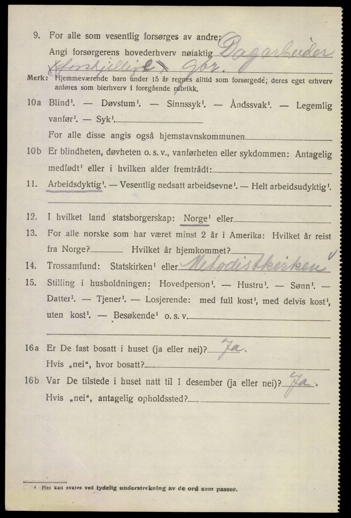 SAKO, 1920 census for Sande, 1920, p. 5617