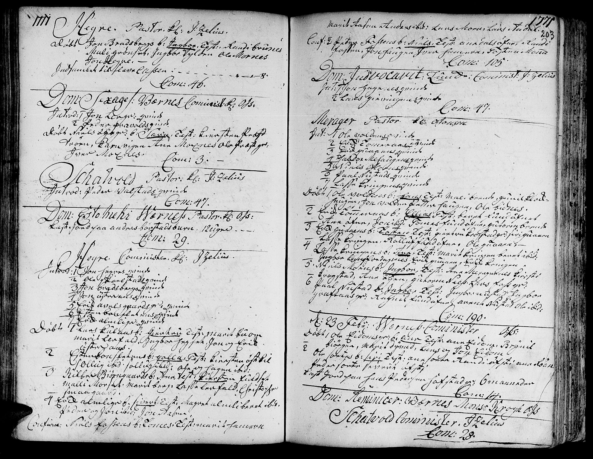 Ministerialprotokoller, klokkerbøker og fødselsregistre - Nord-Trøndelag, SAT/A-1458/709/L0057: Parish register (official) no. 709A05, 1755-1780, p. 203