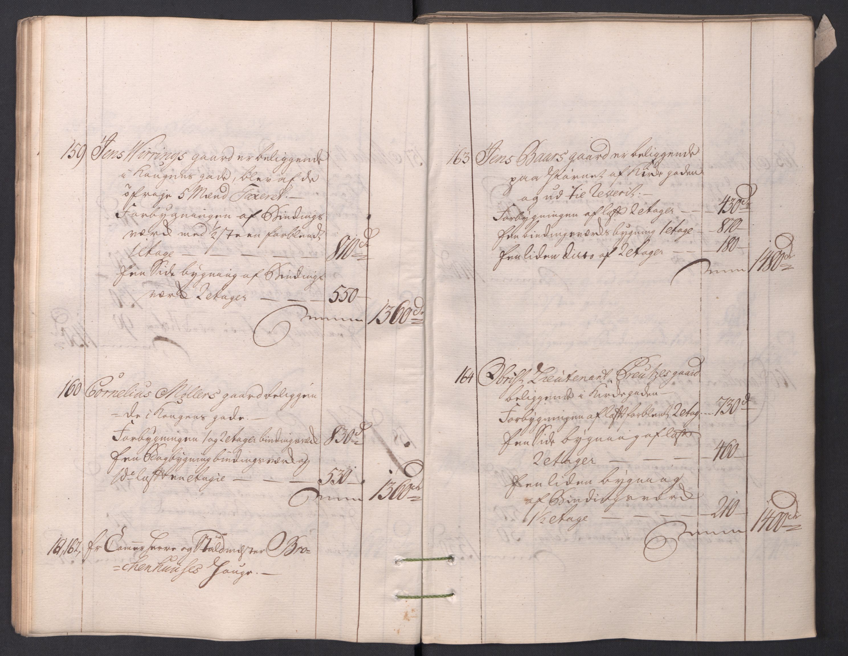 Kristiania stiftamt, AV/SAO-A-10386/I/Ia/L0001/0002: Branntakster / Christiania, 1766-1767
