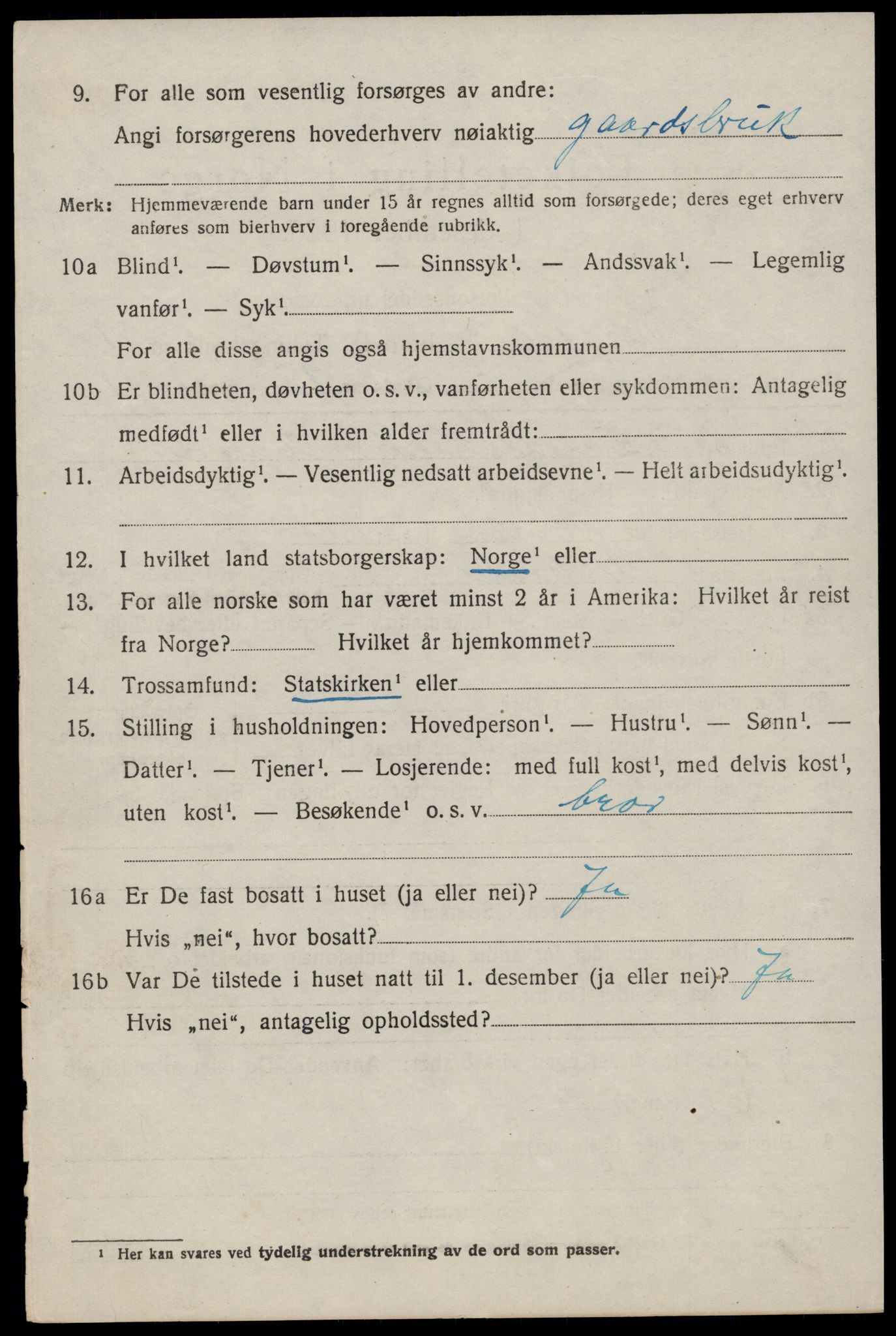 SAST, 1920 census for Vikedal, 1920, p. 1196