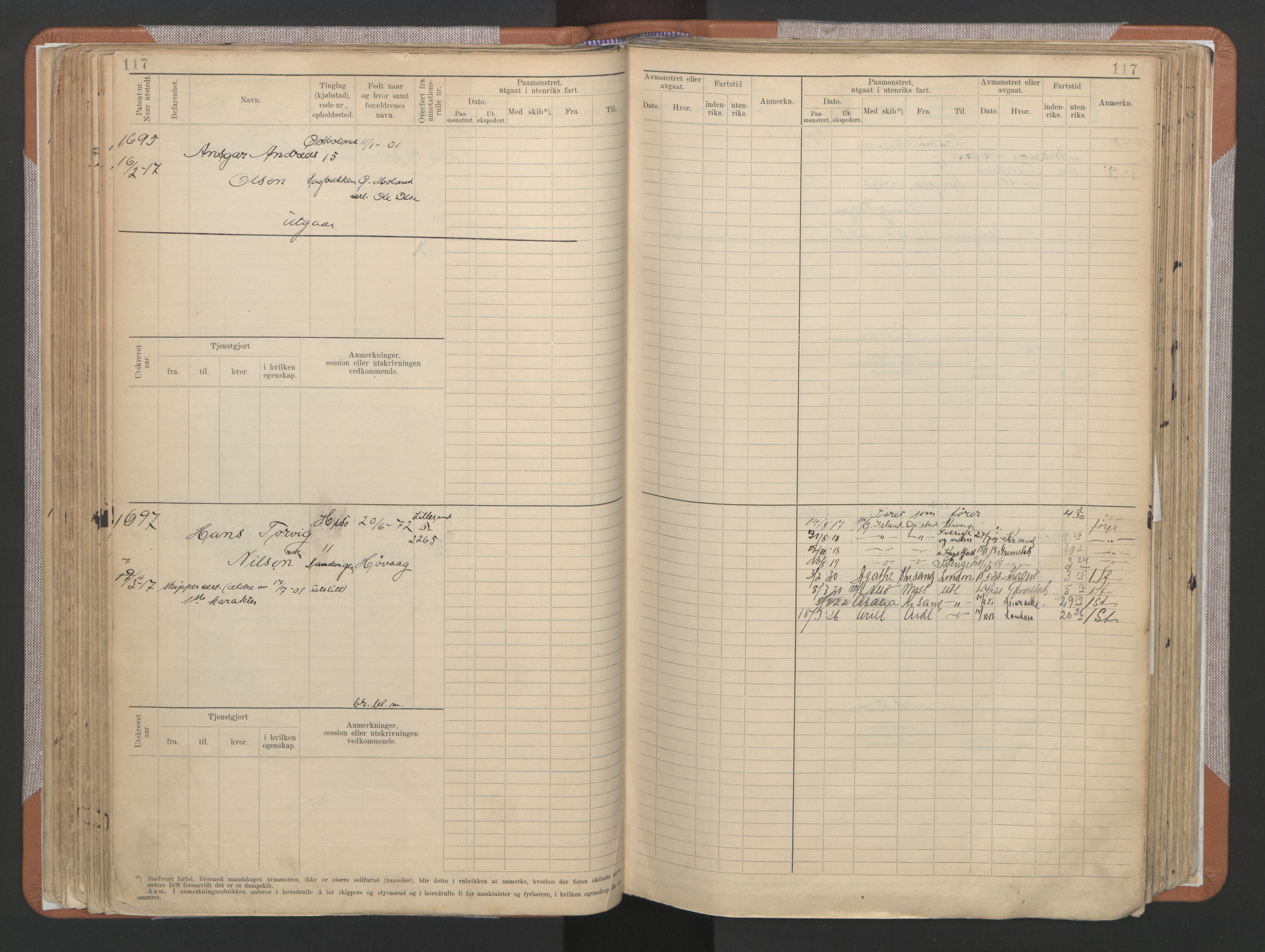 Arendal mønstringskrets, AV/SAK-2031-0012/F/Fb/L0022: Hovedrulle A nr 1466-2242, S-20, 1914-1930, p. 124